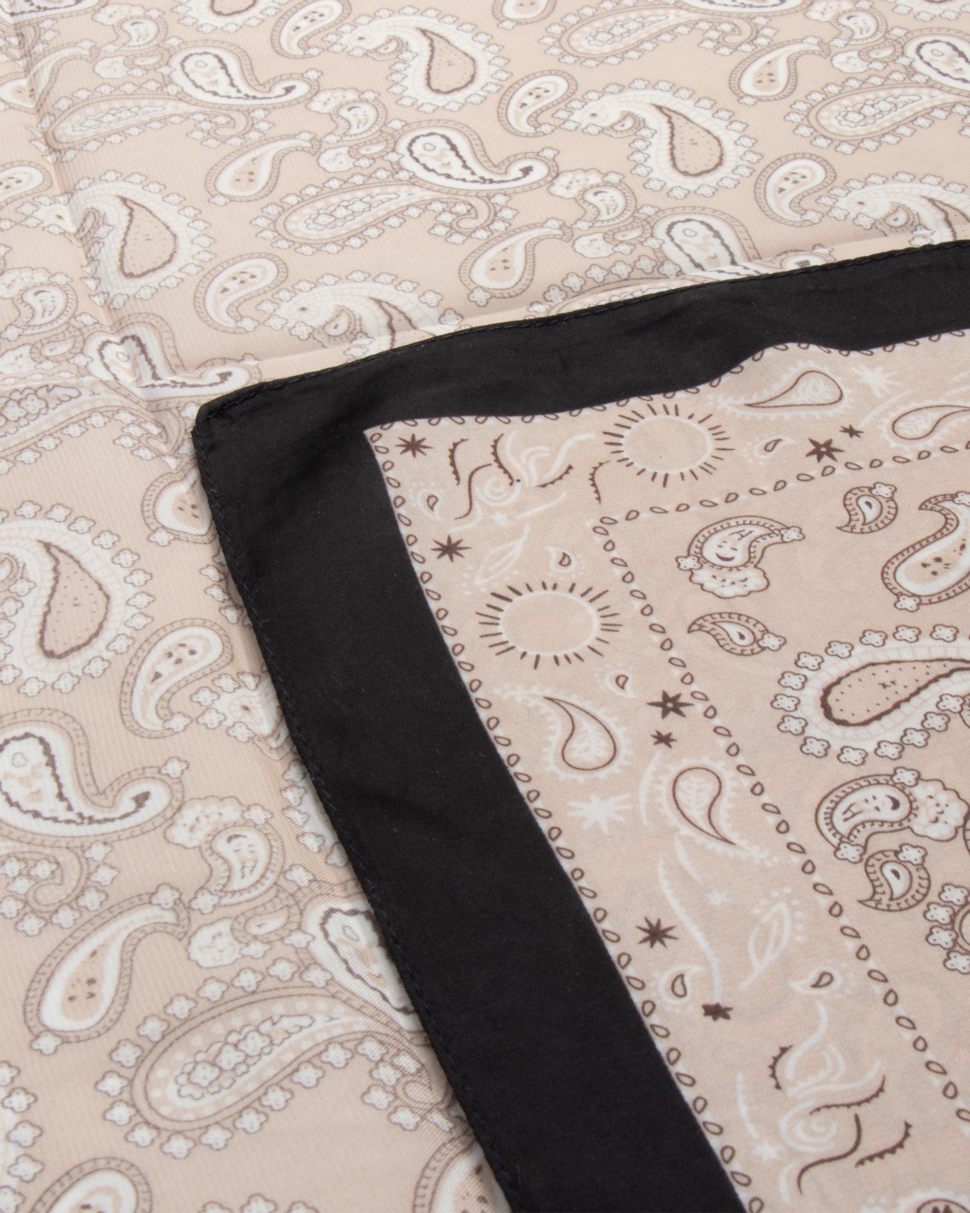 Foulard uomo unisex bandana paisley bordo satinato beige GIOSAL-FD1000A