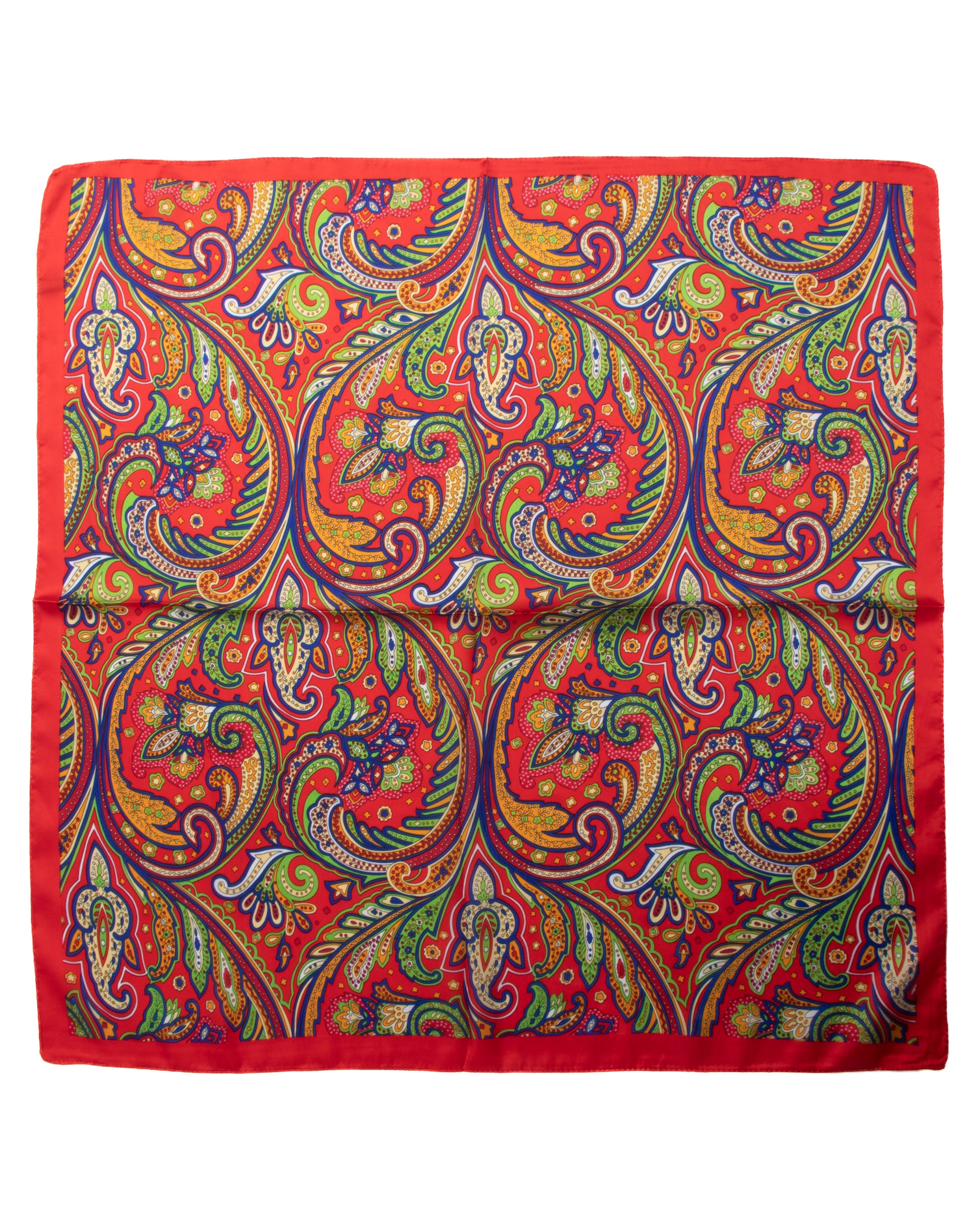 Foulard uomo unisex bandana paisley bordo satinato rosso GIOSAL-FD1001A