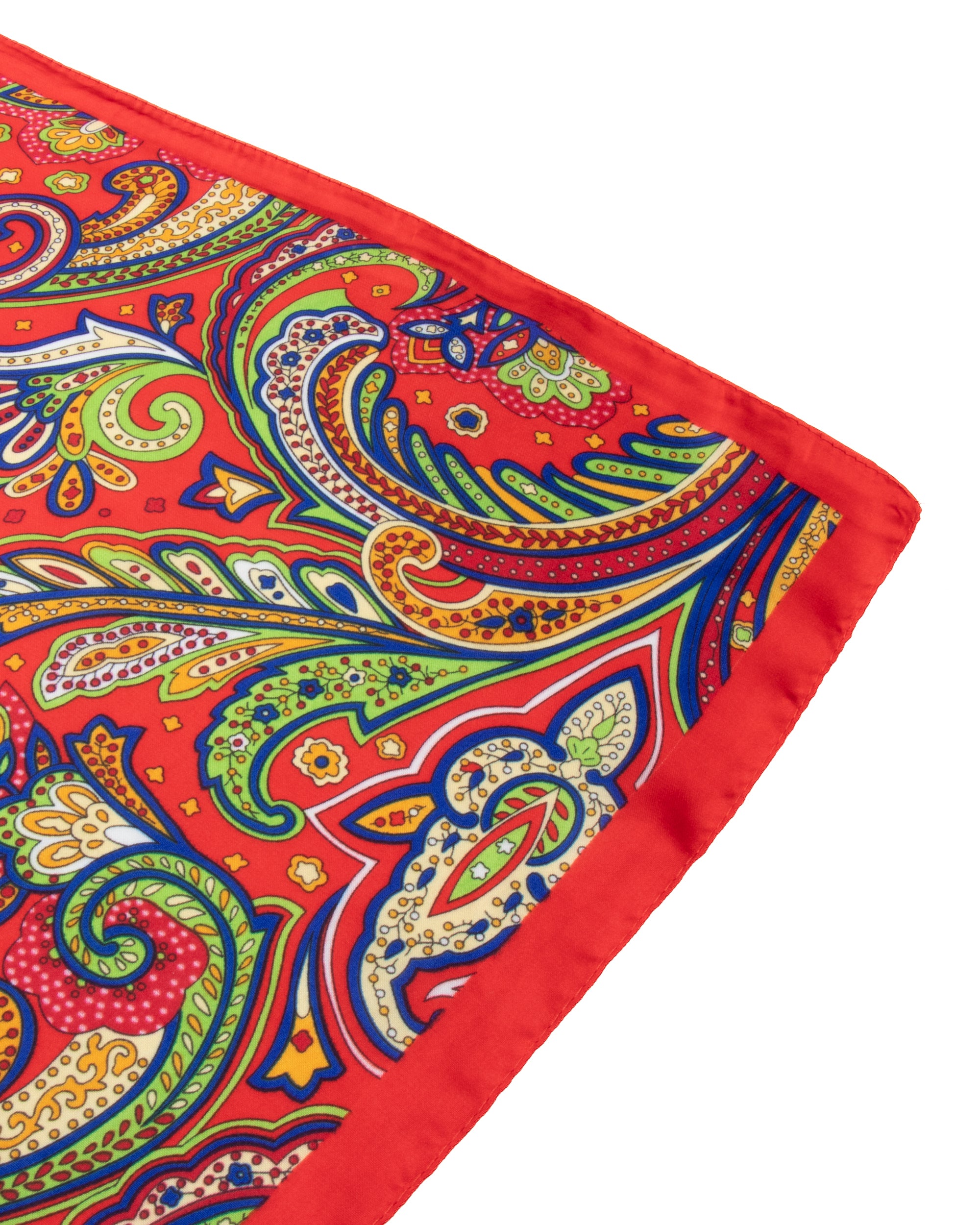 Foulard uomo unisex bandana paisley bordo satinato rosso GIOSAL-FD1001A