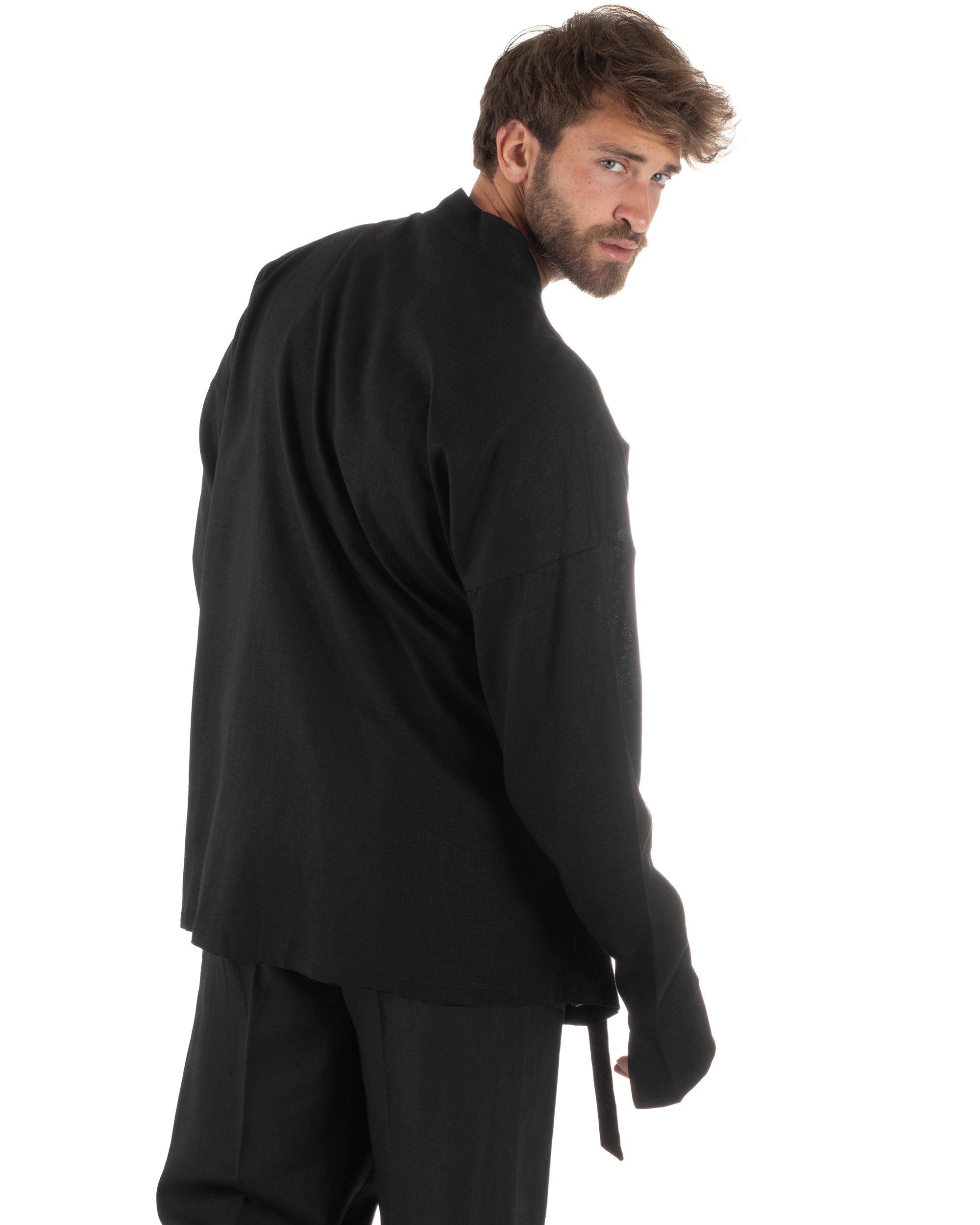 Giacca Kimono Lino Relaxed Fit G3314A