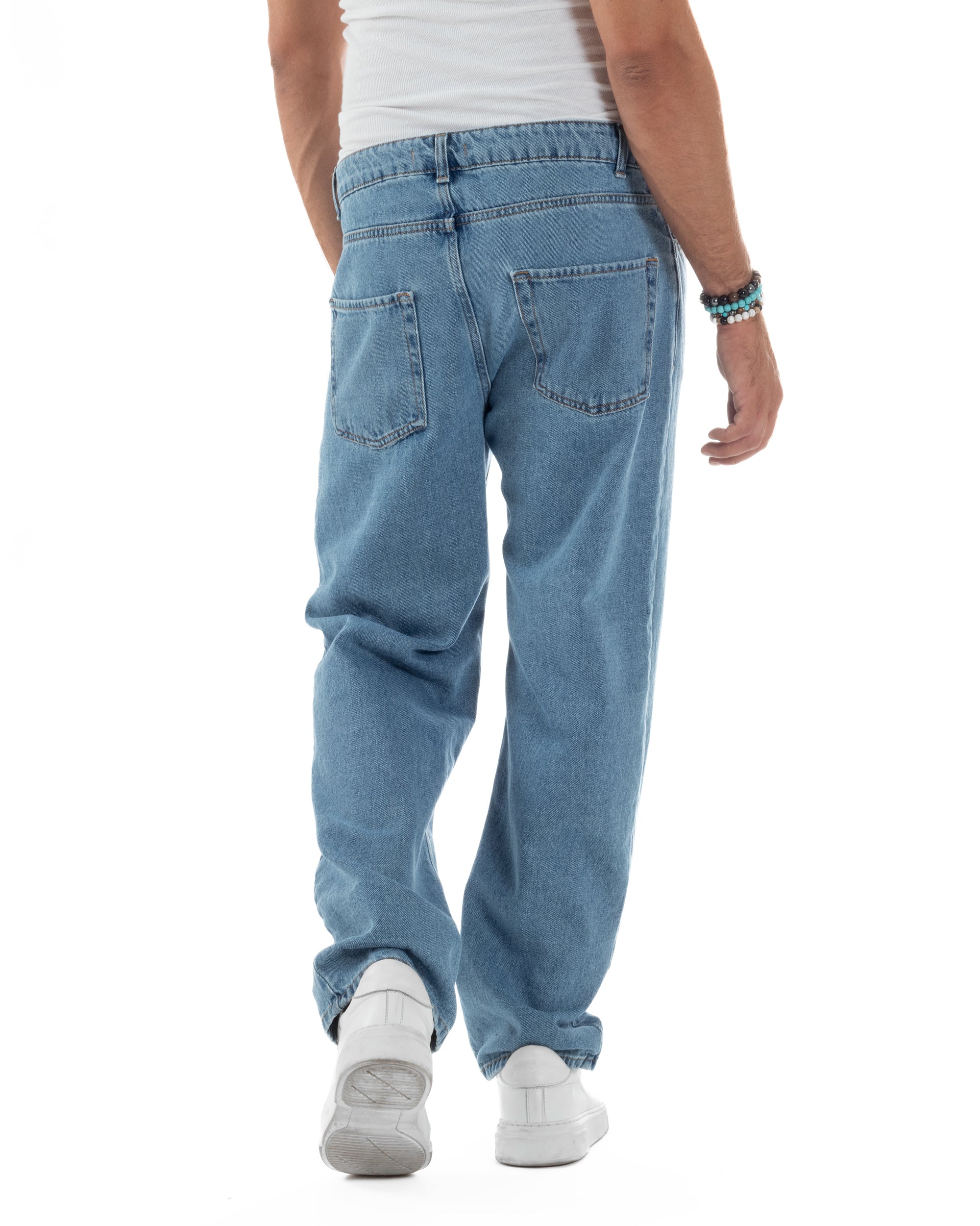 Jeans Baggy Fit Basic Denim Chiaro JS1121A