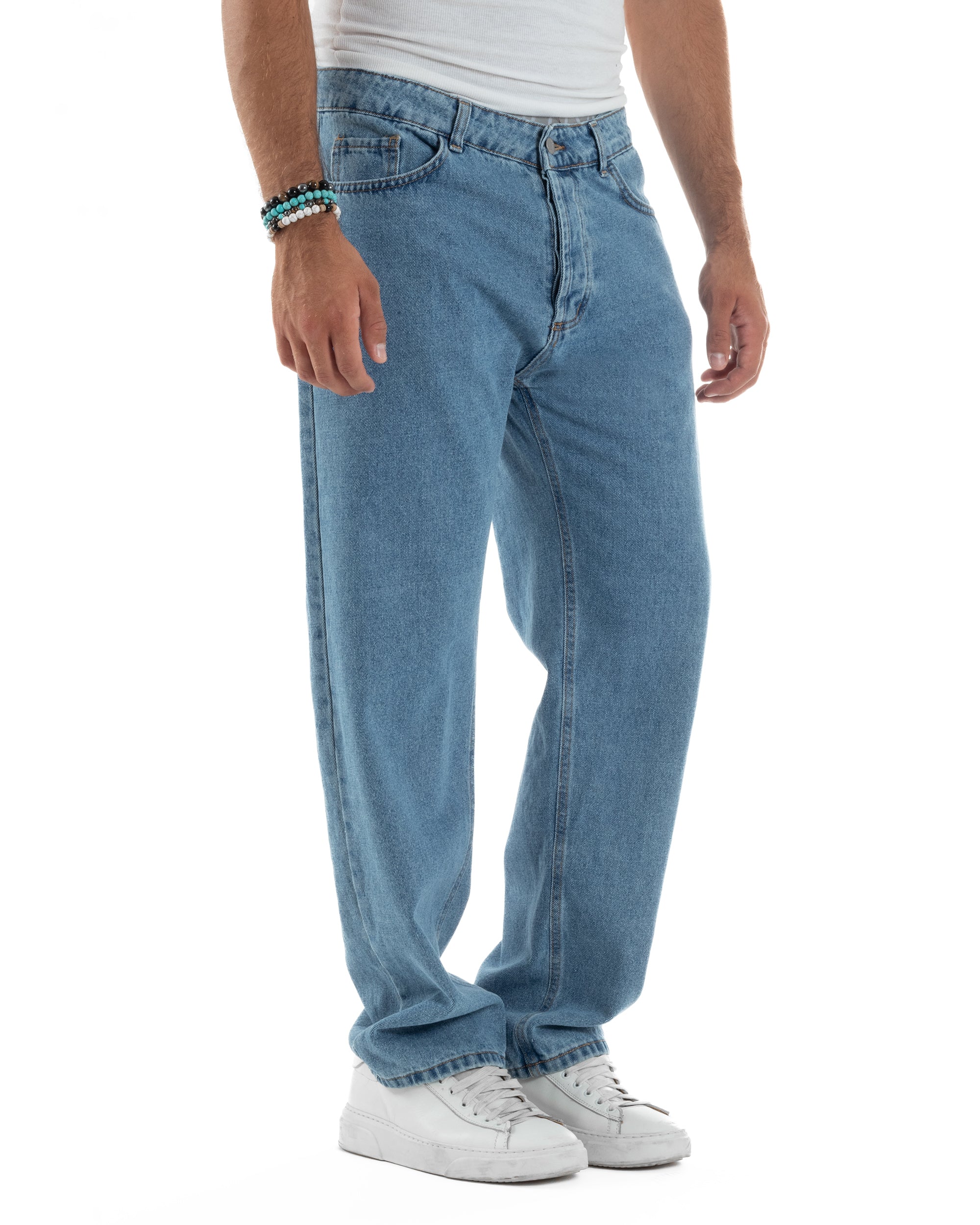 Jeans Baggy Fit Basic Denim Chiaro JS1121A