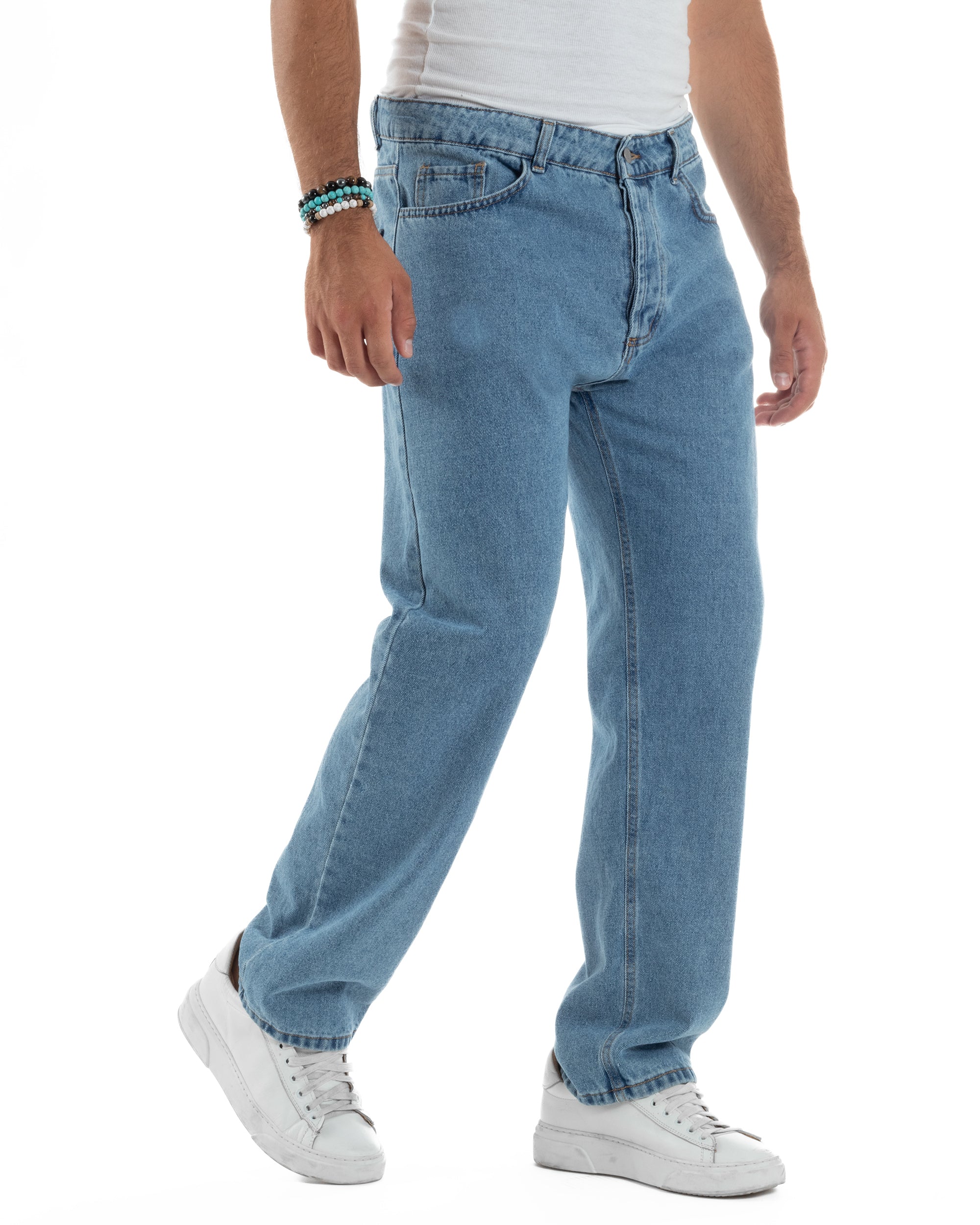 Jeans Baggy Fit Basic Denim Chiaro JS1121A