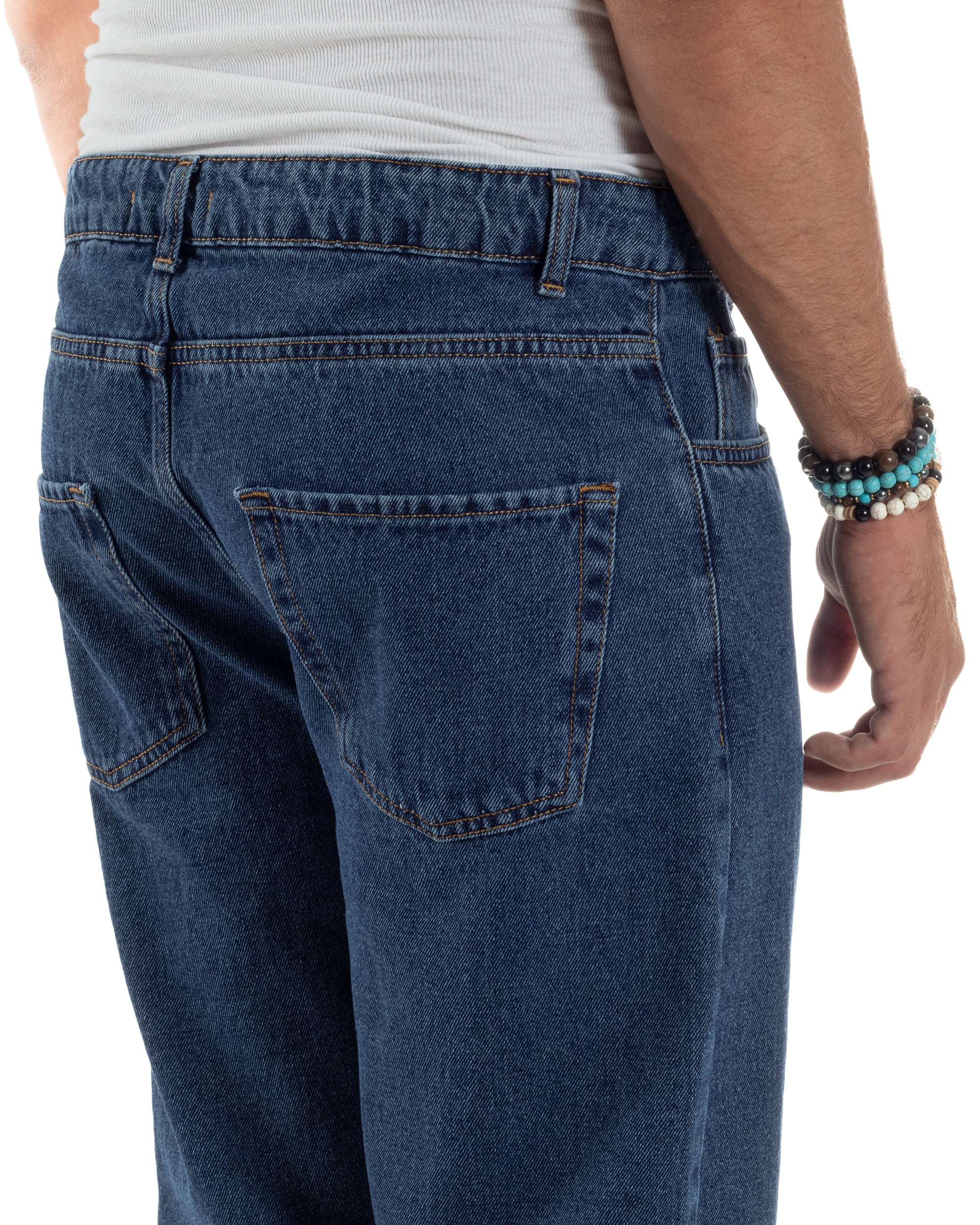 Jeans Baggy Fit Basic Denim Scuro JS1122A