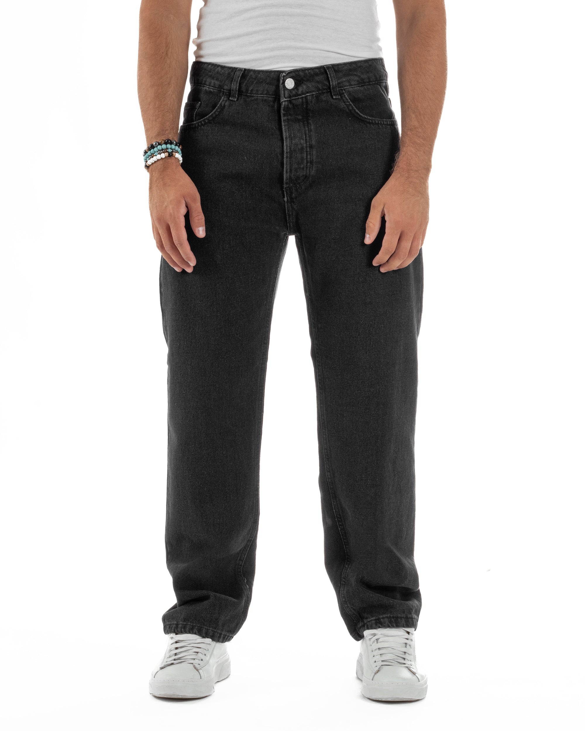 Jeans Baggy Fit Basic Nero JS1123A