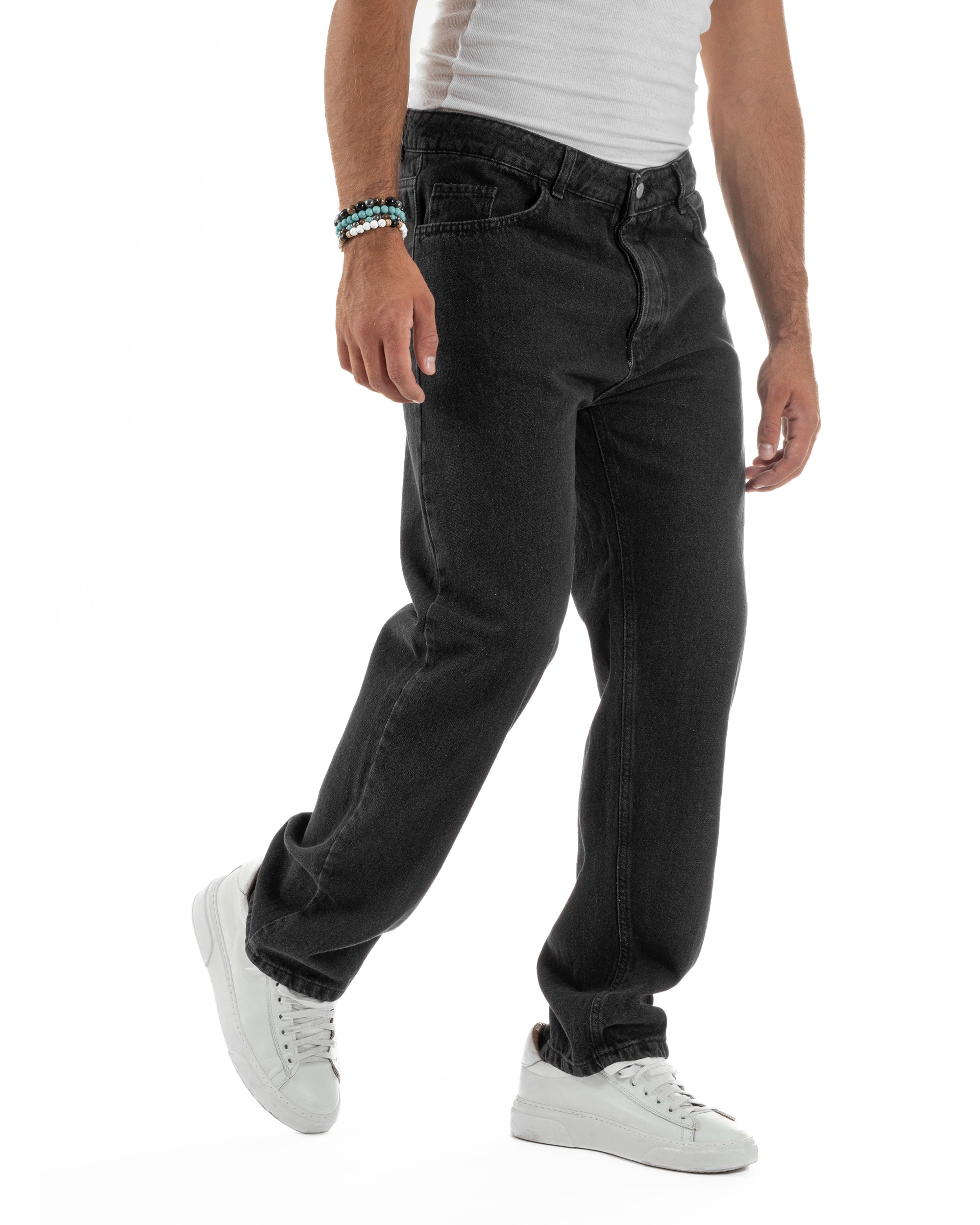 Jeans Baggy Fit Basic Nero JS1123A