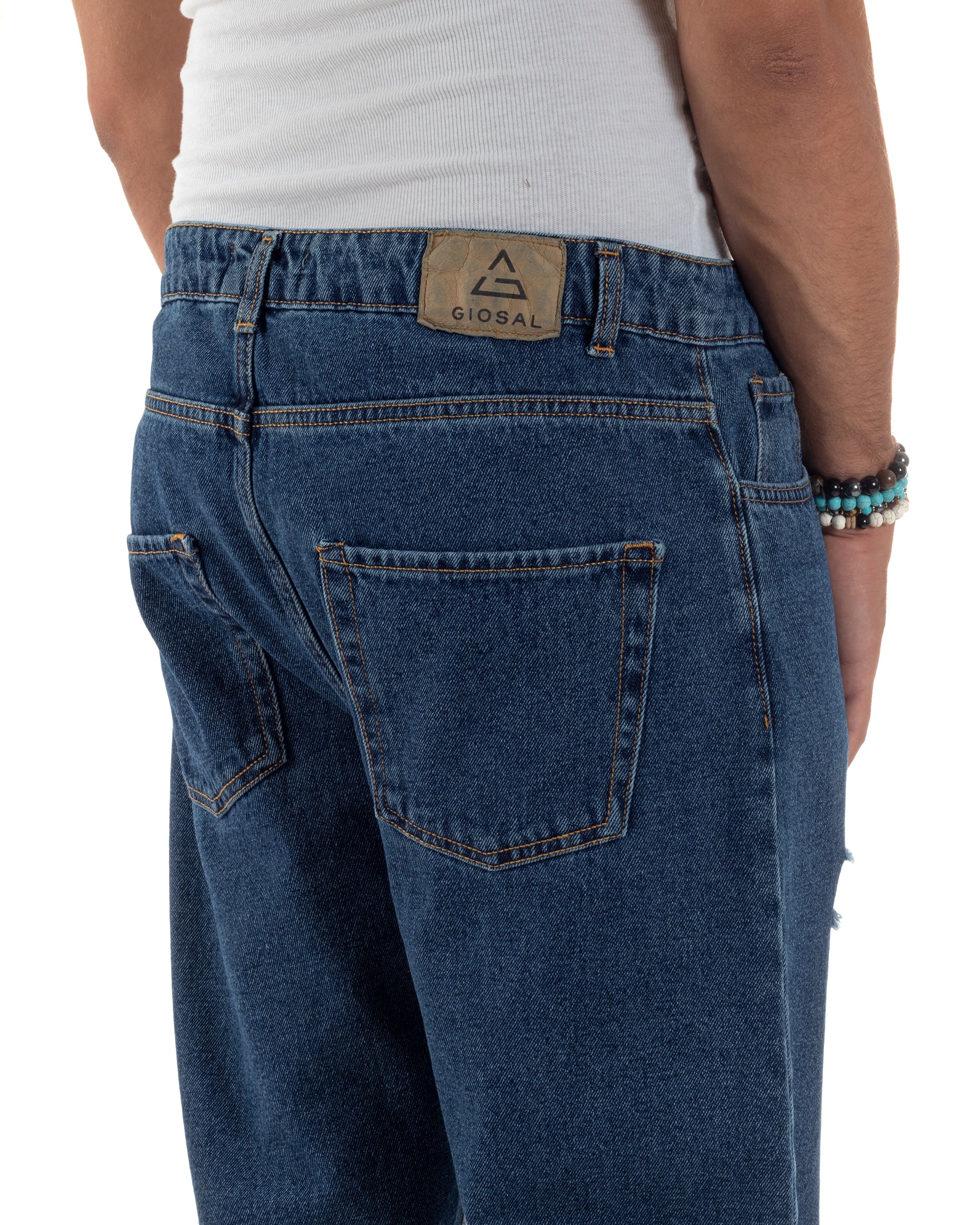 Jeans Regular Fit Rotture Basic Scuro JS1124A