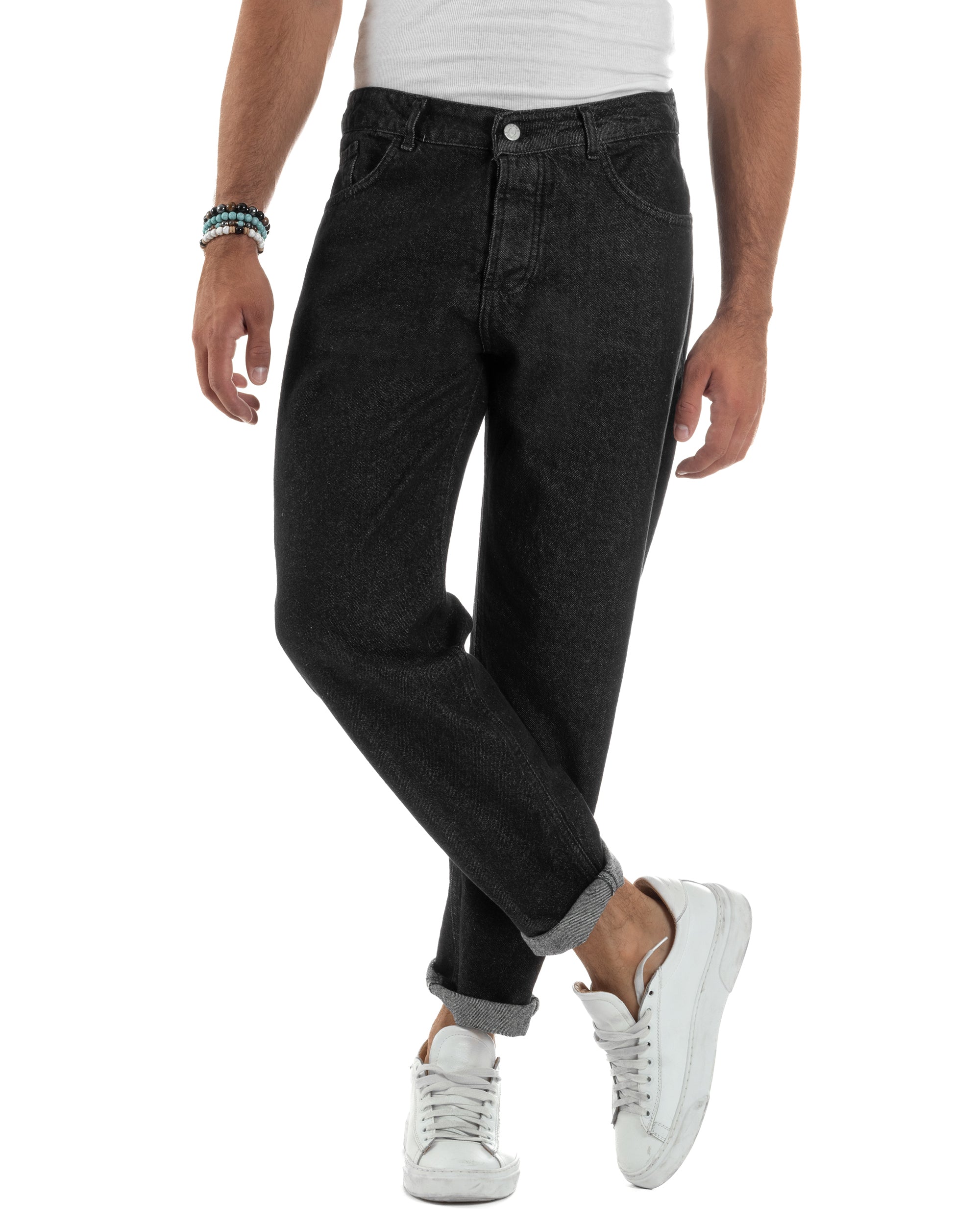 Jeans Regular Fit Basic Nero JS1127A