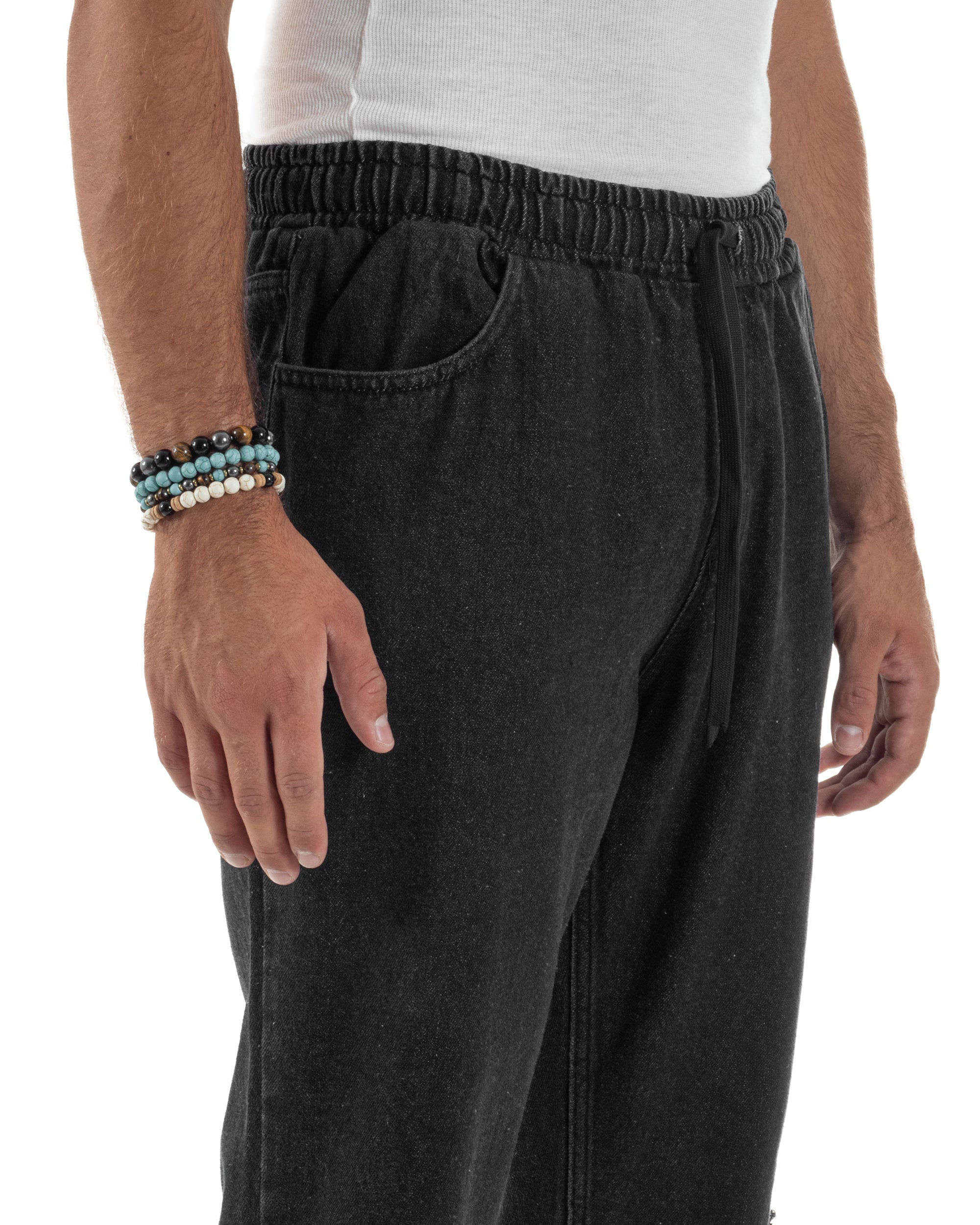 Jeans Jogger Basic Denim Taglio Ginocchio JS1132A