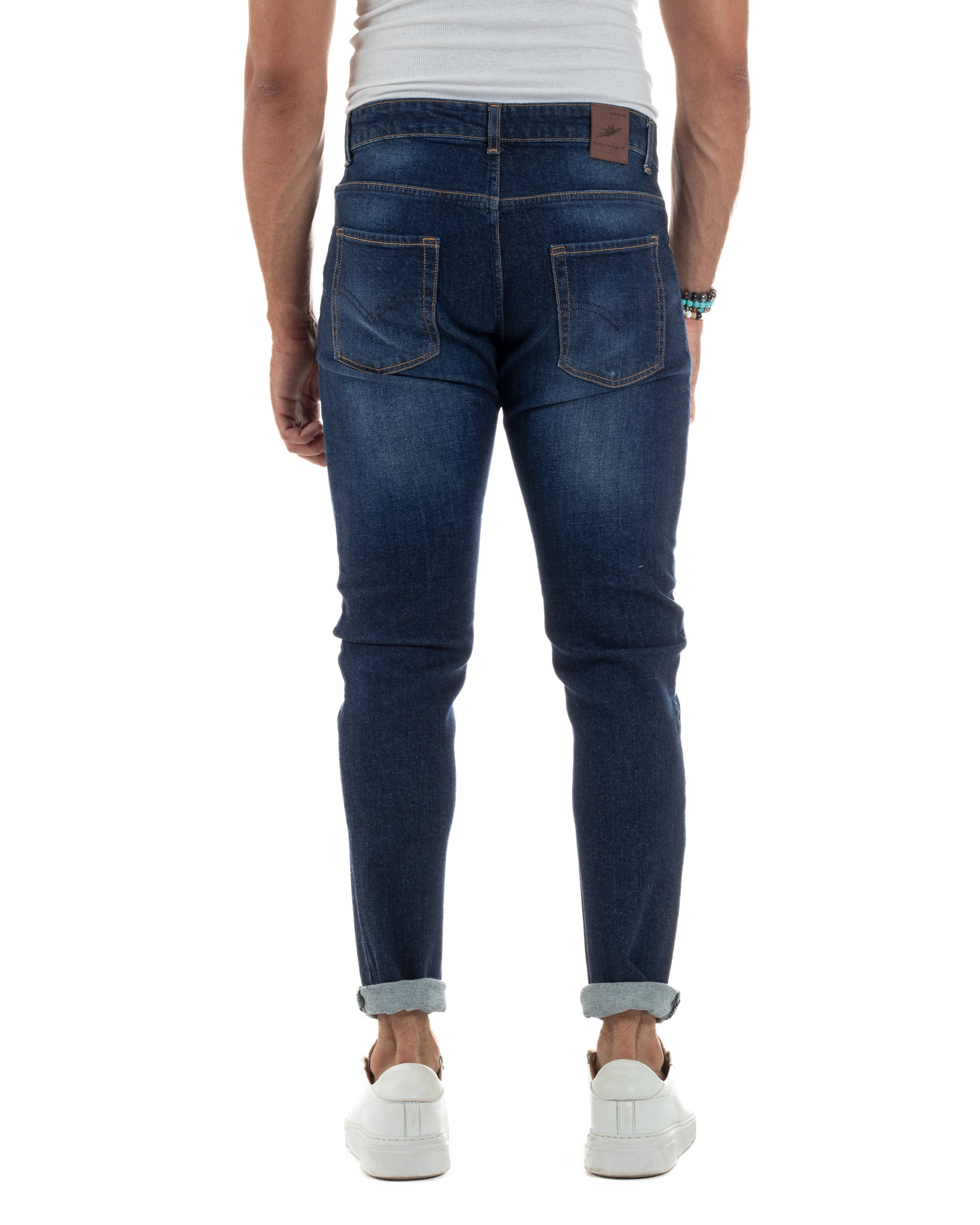 Skinny Fit Five Pocket Jeans Dark Denim JS1139A
