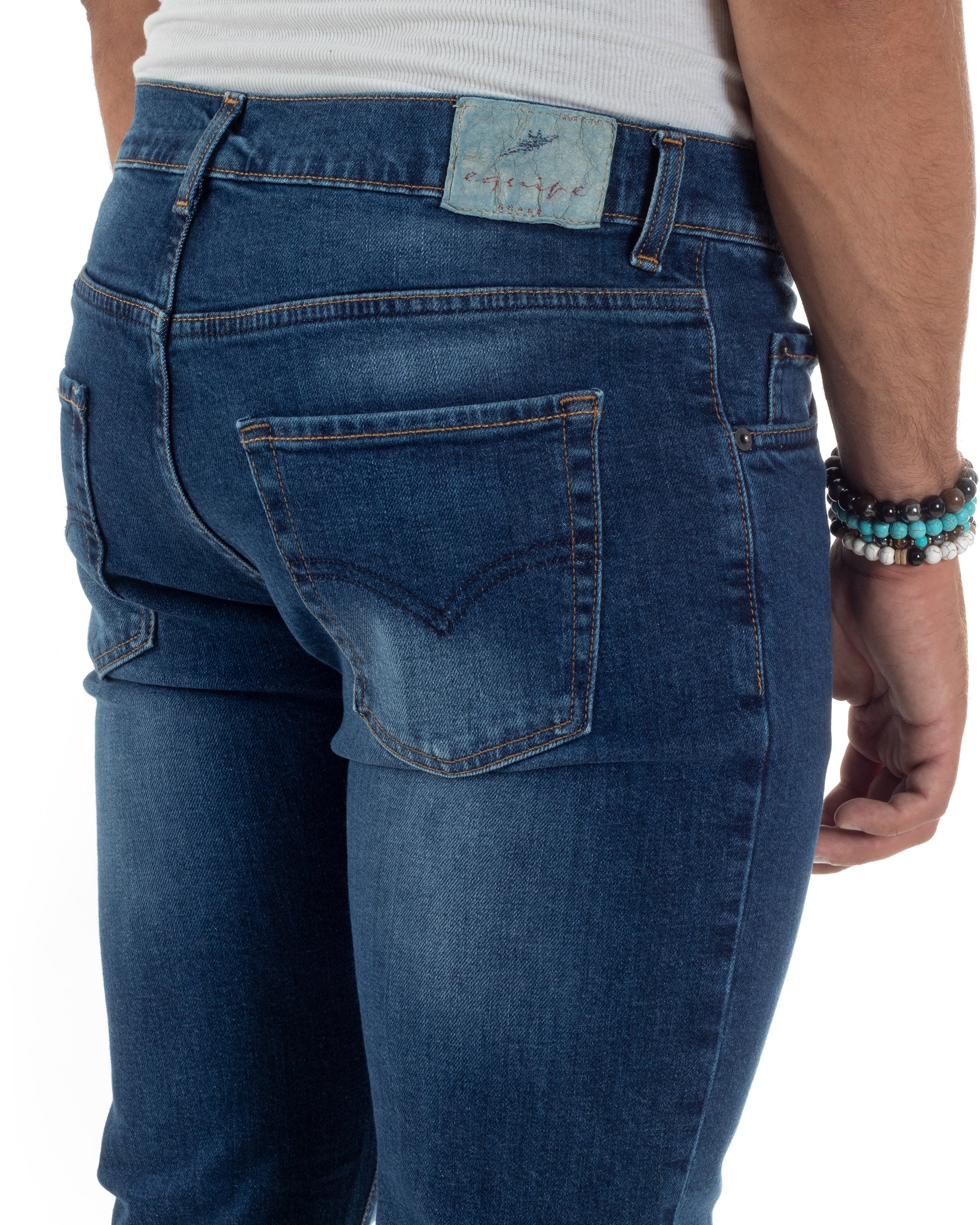 Jeans Slim Fit Cinque Tasche Denim Chiaro JS1141A