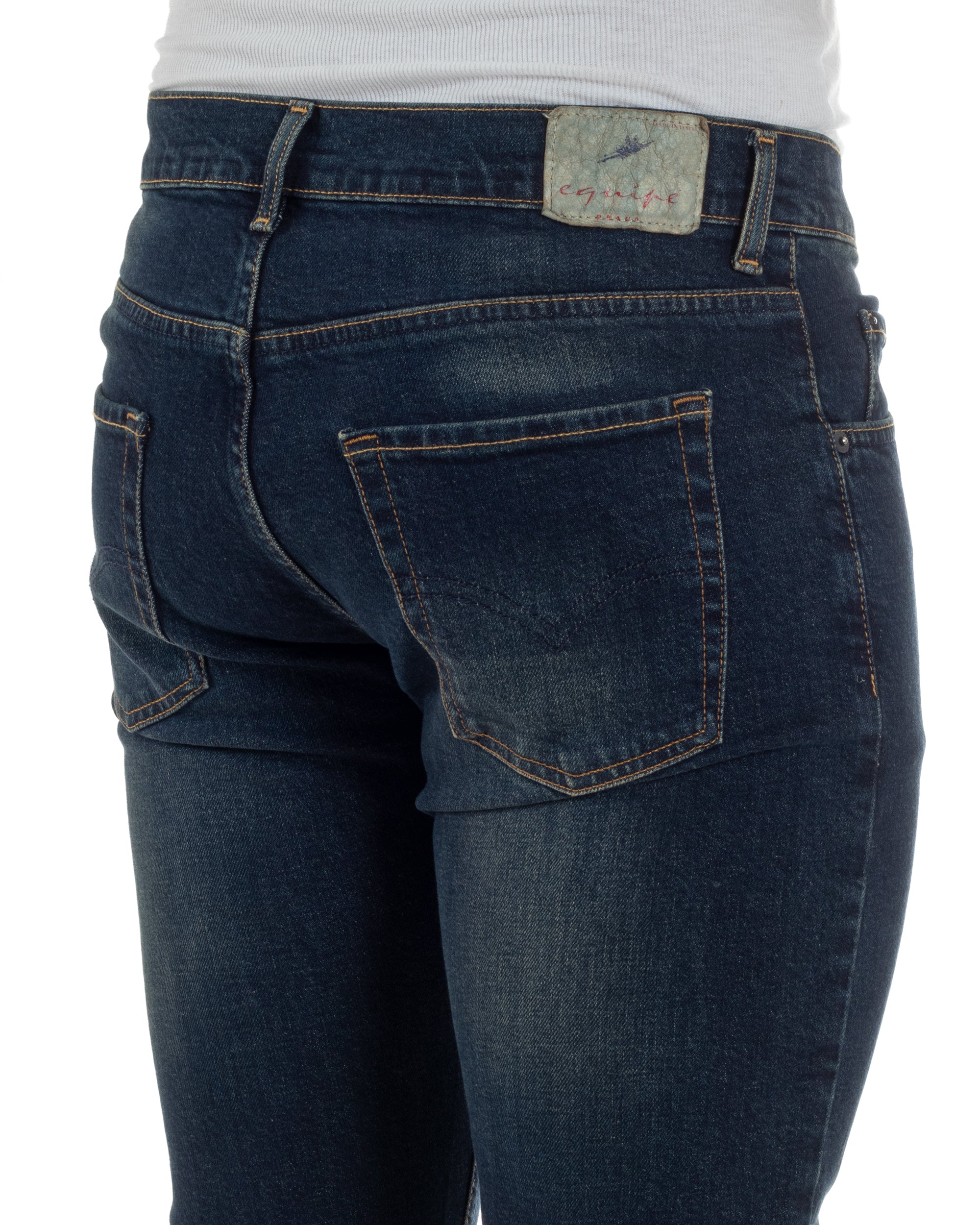 Jeans Slim Fit Cinque Tasche Denim Sabbiato JS1143A