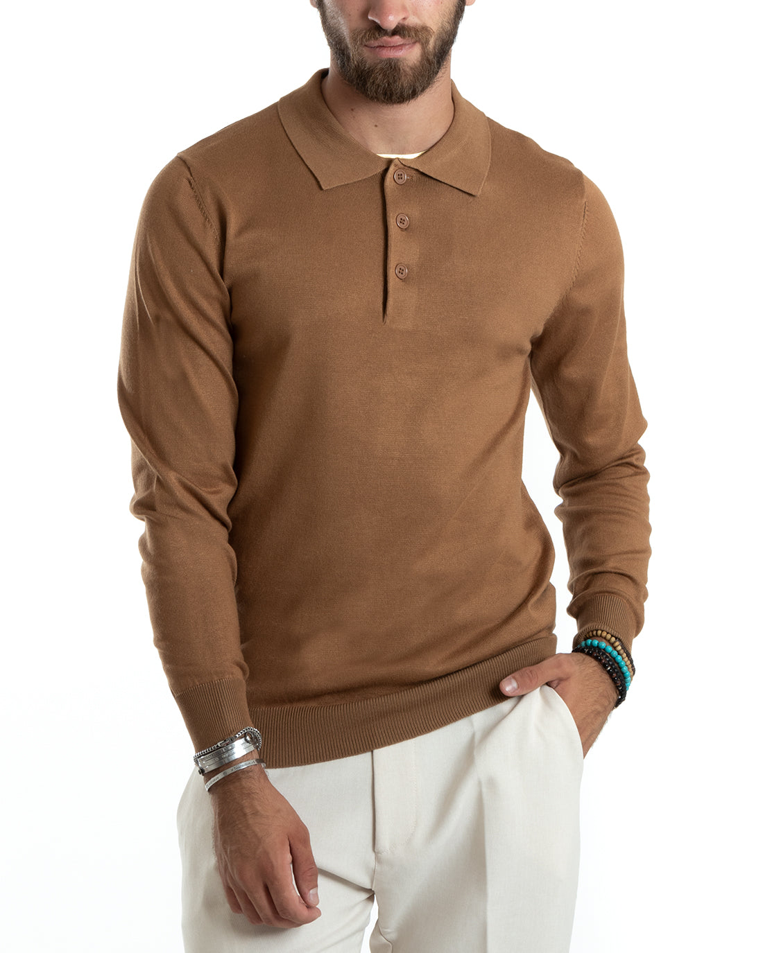 DENGJIAMY Maglie da Golf Uomo Casual Tinta Unita Maglia a Maniche Lunghe Vintage Business Polo da Uomo Colletto Fashion Maglietta con Bottoni Scollo a V Top Autunnali, Caff, S DENGJIAMY Maglie da Golf Uomo Casual Tinta Unita Maglia a Maniche Lunghe Vintage Business Polo da Uomo Colletto Fashion Maglietta con Bottoni Scollo a V Top Autunnali, Caff, S