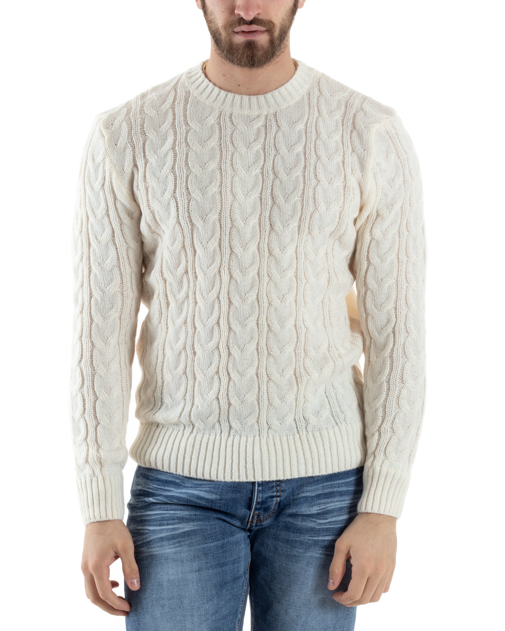 Maglione Intrecciato Camicia E Pullover Uomo Maglione Uomo