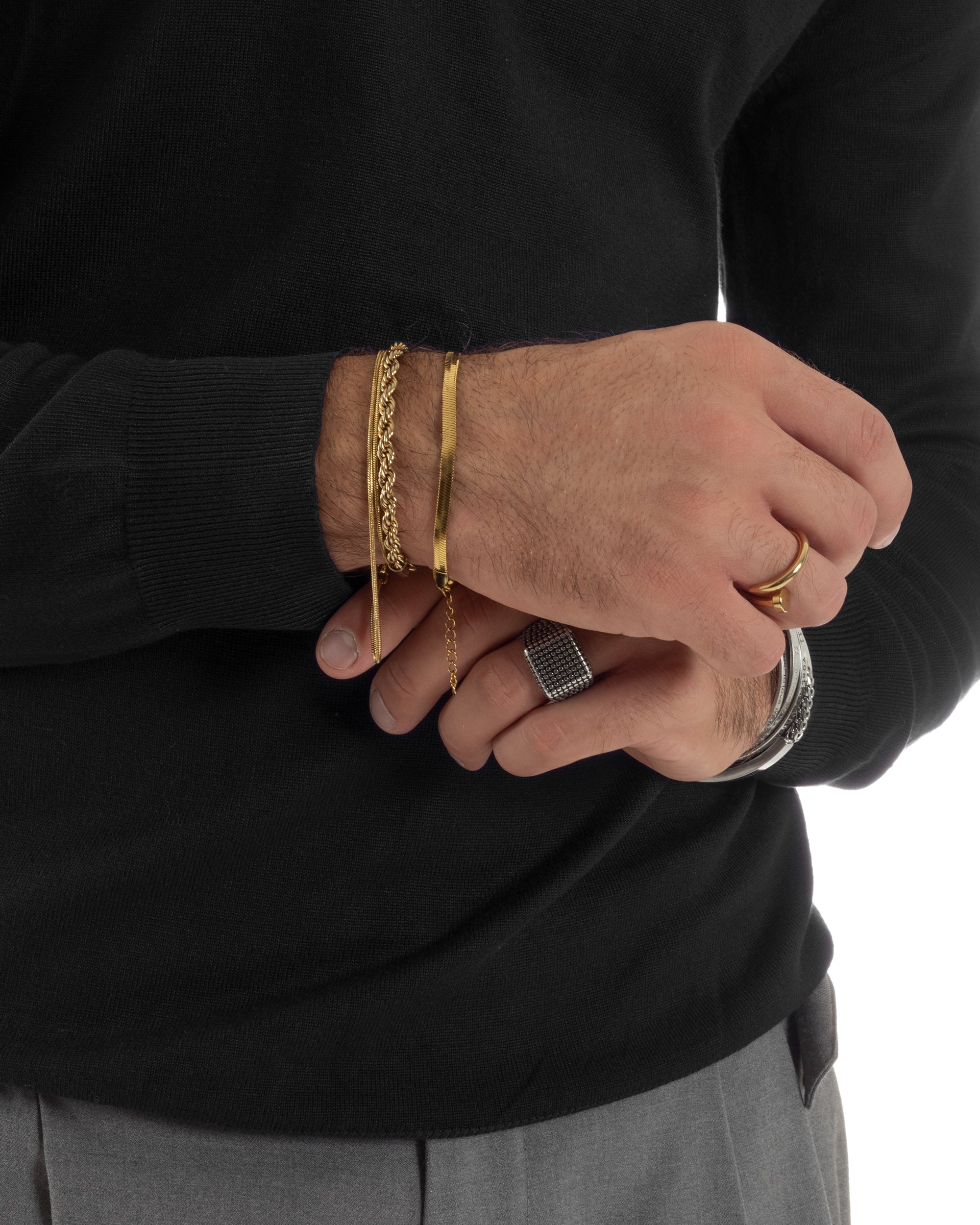 Maglia Colletto Polo Con Zip Basic Nero M3031A