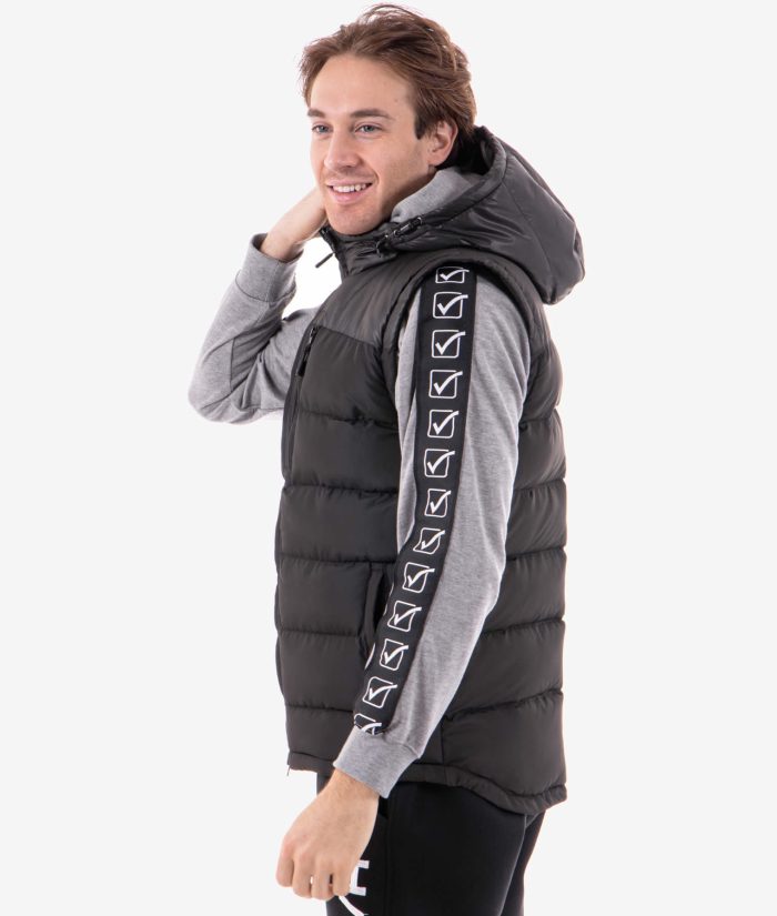 Giubbotto GIVOVA SMANICATO PRIME NERO Giubbino Con Cappuccio Unisex Giacca Imbottita Sportiva Calda GIOSAL
