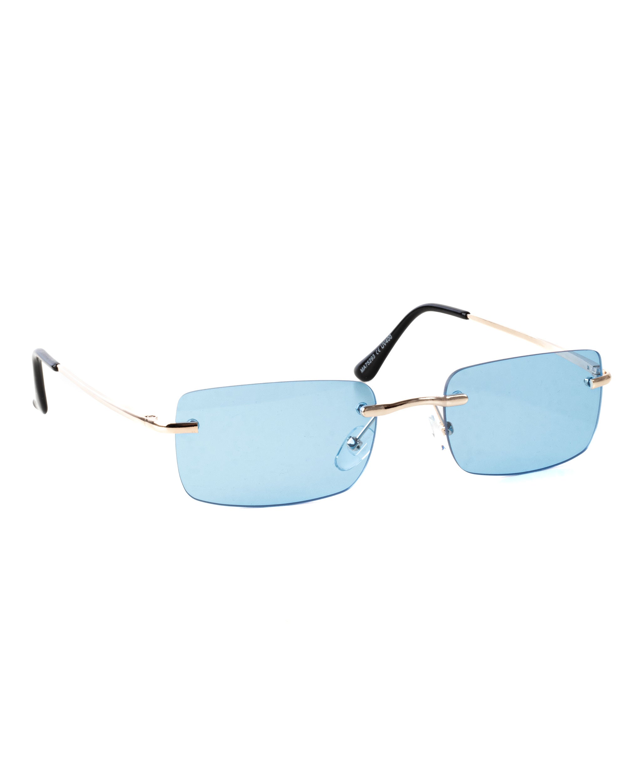 Occhiali da Sole Uomo Unisex Sunglasses Lenti Blu Squadrate Sottili GIOSAL-OC1013A