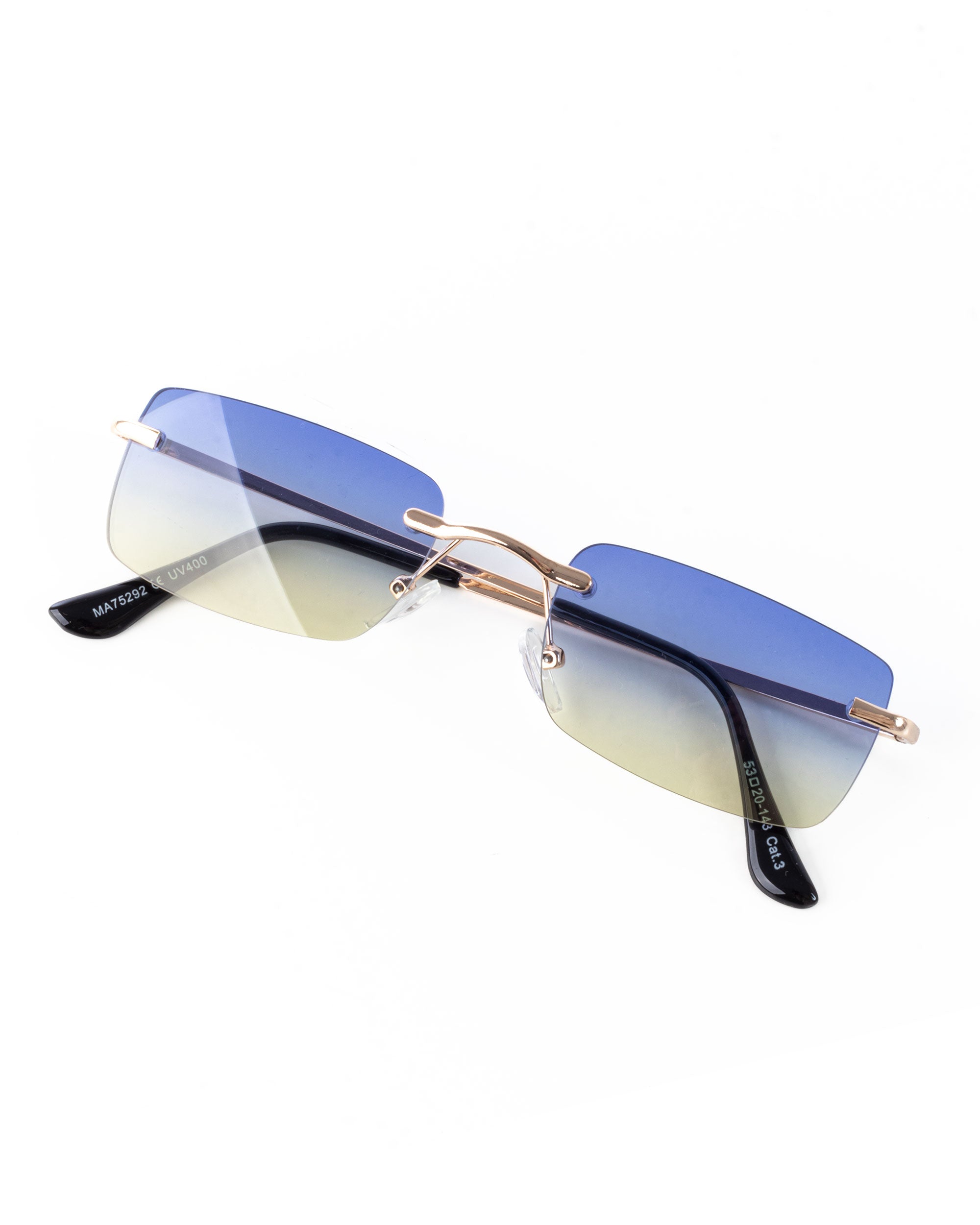 Occhiali da Sole Uomo Unisex Sunglasses Lenti Multicolore Squadrate Casual Sottili GIOSAL-OC1058A