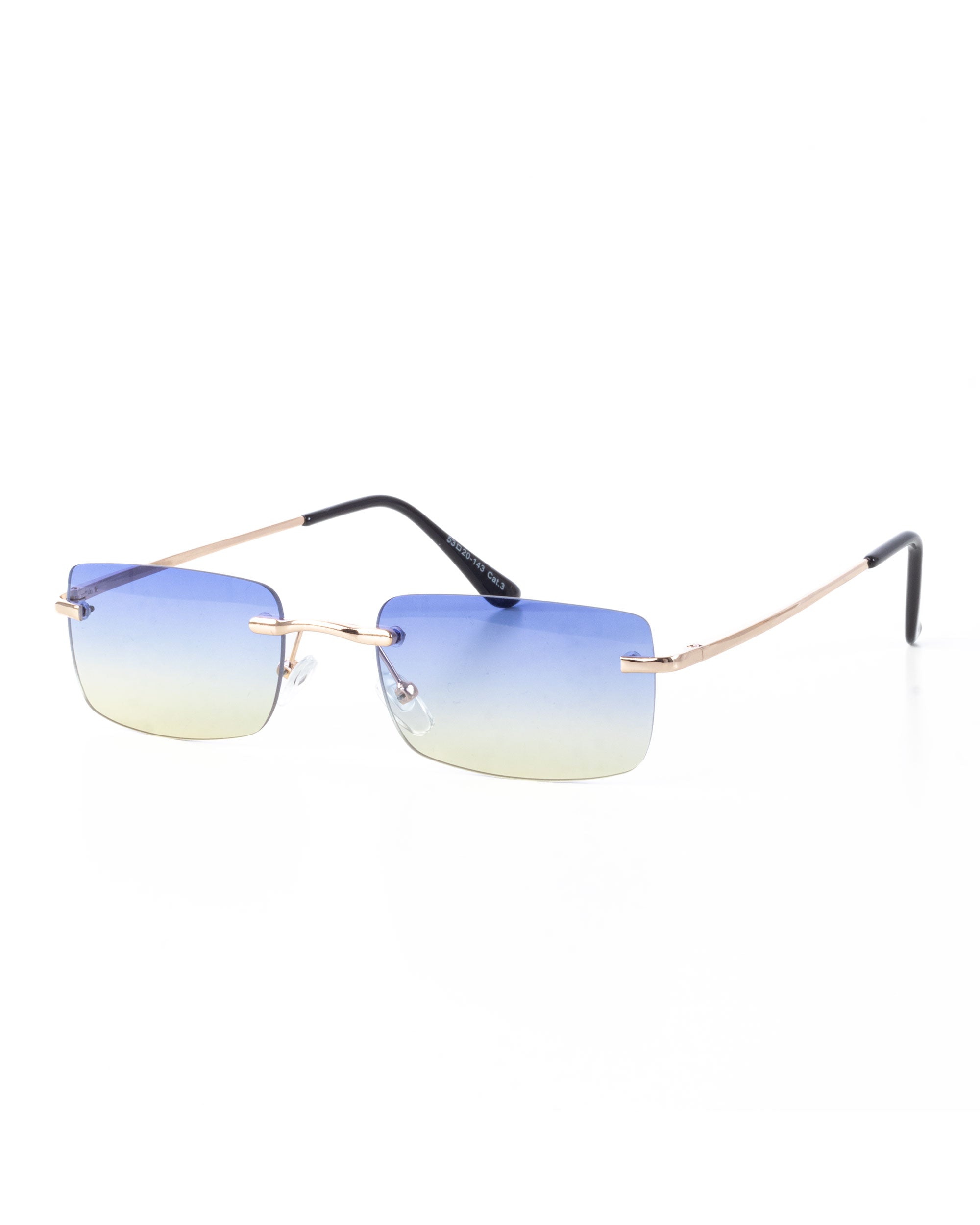 Occhiali da Sole Uomo Unisex Sunglasses Lenti Multicolore Squadrate Casual Sottili GIOSAL-OC1058A