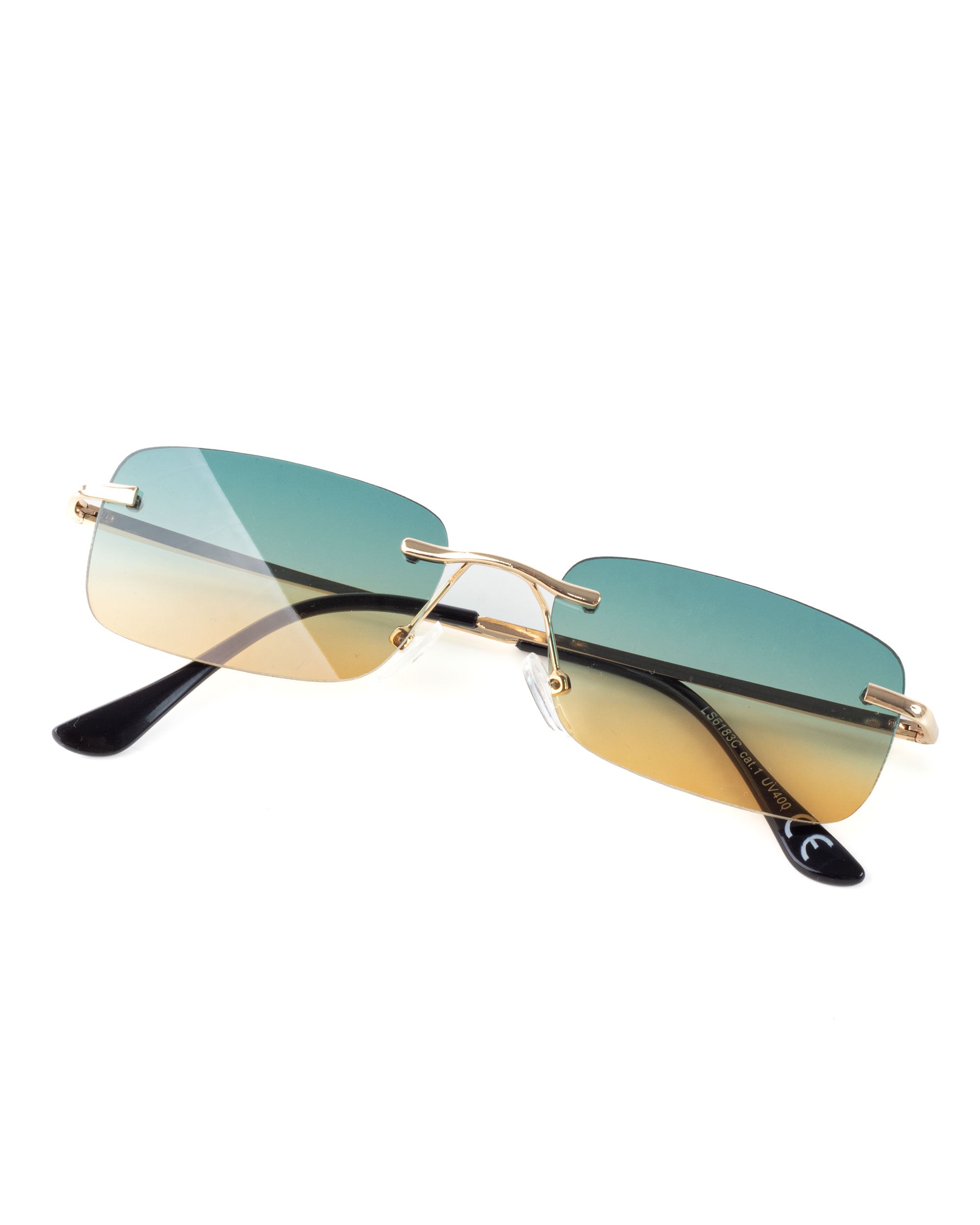 Occhiali da Sole Uomo Unisex Sunglasses Lenti Multicolore Squadrate Casual Sottili GIOSAL-OC1079A