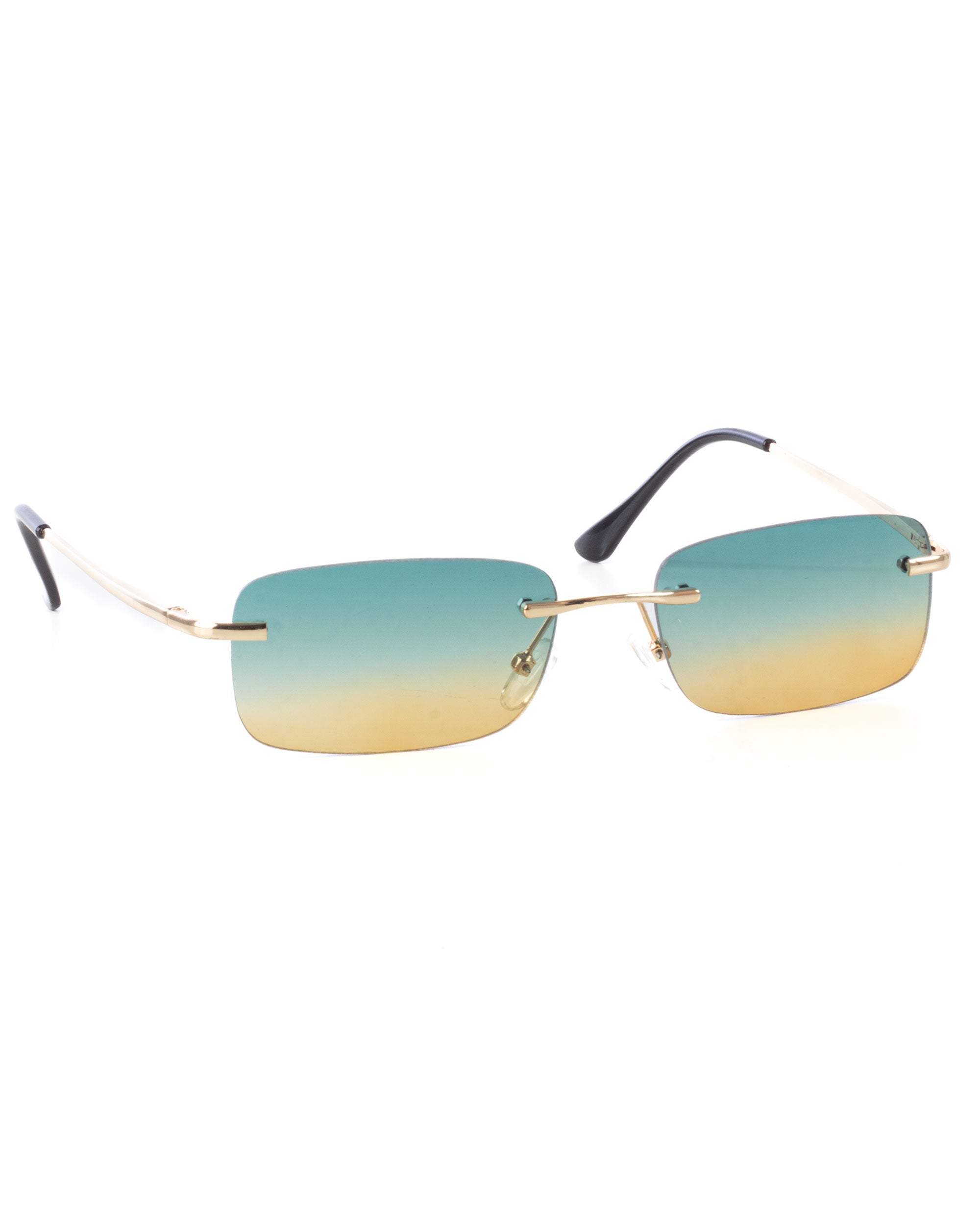 Occhiali da Sole Uomo Unisex Sunglasses Lenti Multicolore Squadrate Casual Sottili GIOSAL-OC1079A