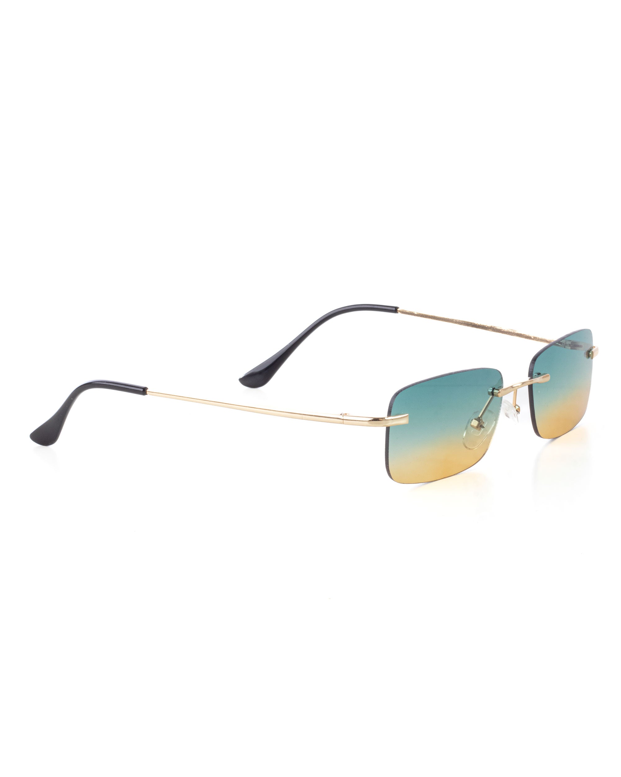 Occhiali da Sole Uomo Unisex Sunglasses Lenti Multicolore Squadrate Casual Sottili GIOSAL-OC1079A