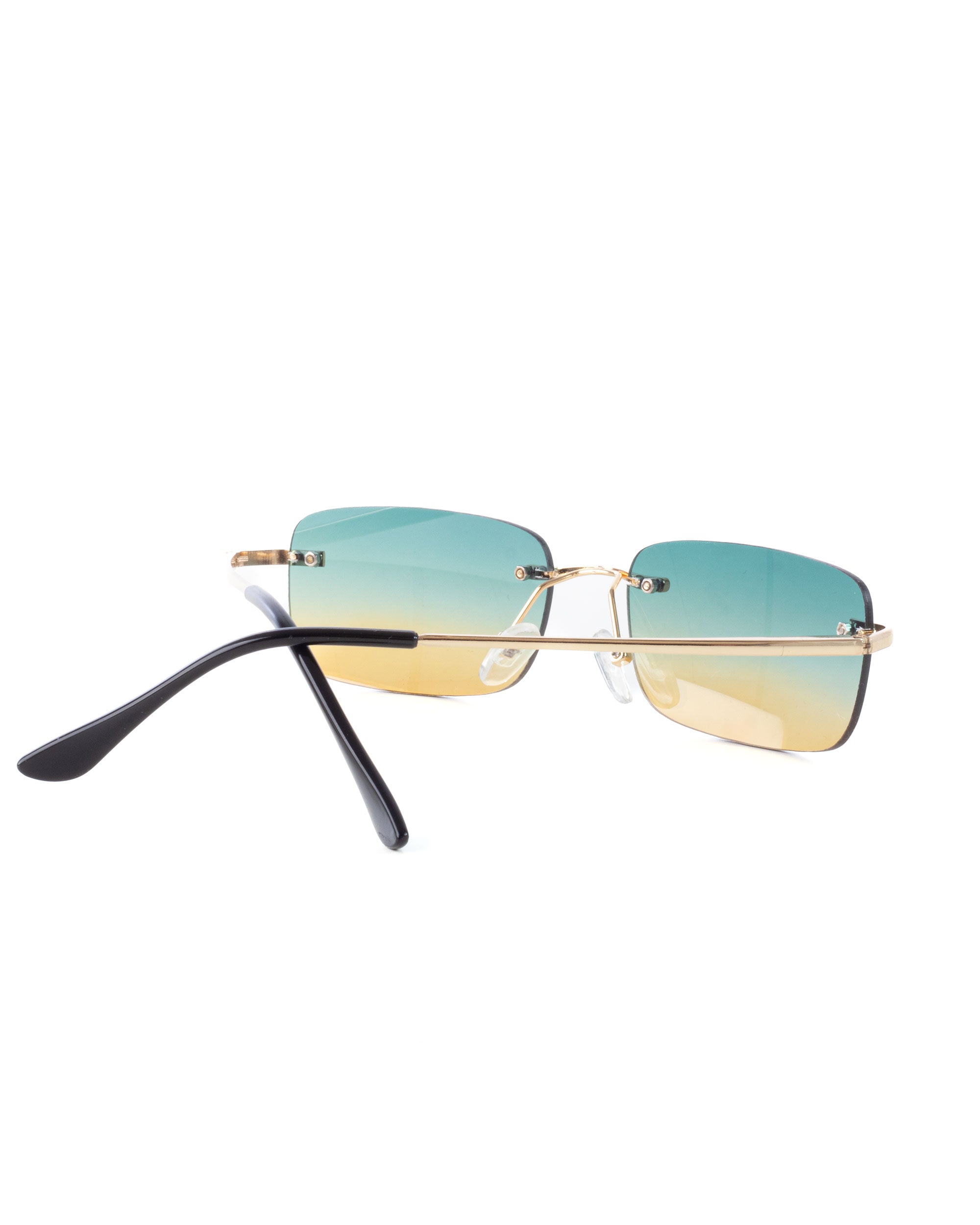 Occhiali da Sole Uomo Unisex Sunglasses Lenti Multicolore Squadrate Casual Sottili GIOSAL-OC1079A