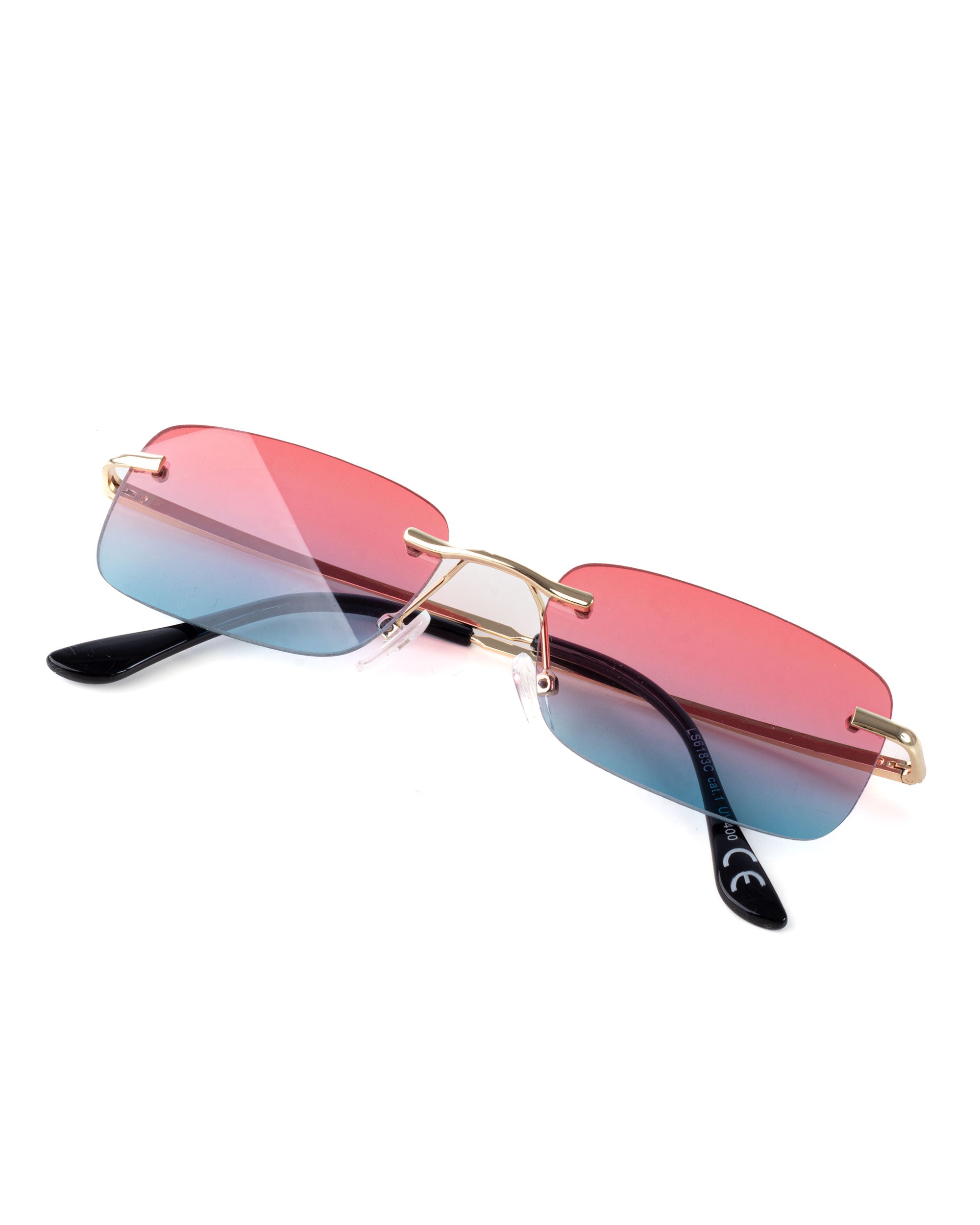Occhiali da Sole Uomo Unisex Sunglasses Lenti Multicolore Squadrate Casual Sottili GIOSAL-OC1080A