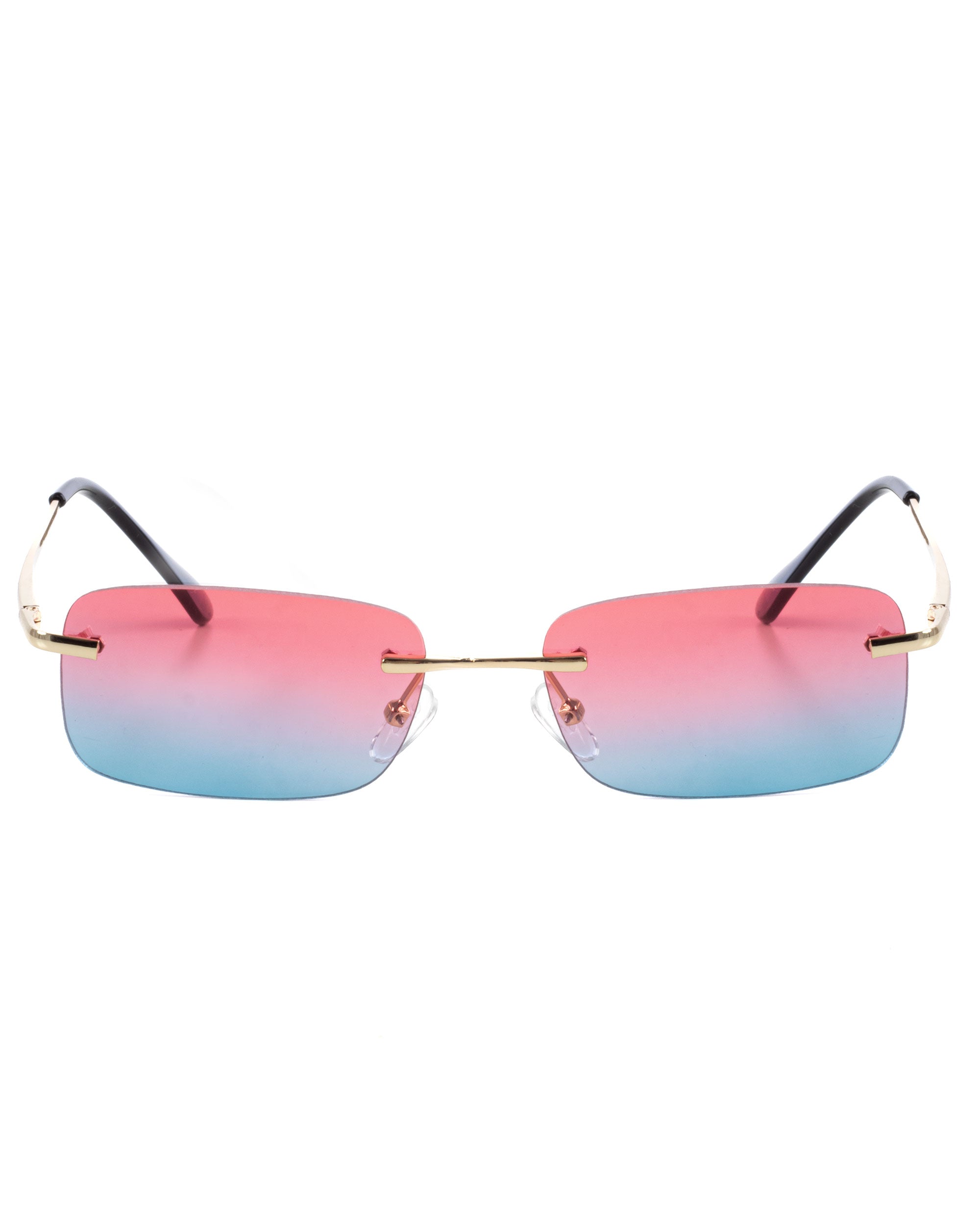 Occhiali da Sole Uomo Unisex Sunglasses Lenti Multicolore Squadrate Casual Sottili GIOSAL-OC1080A
