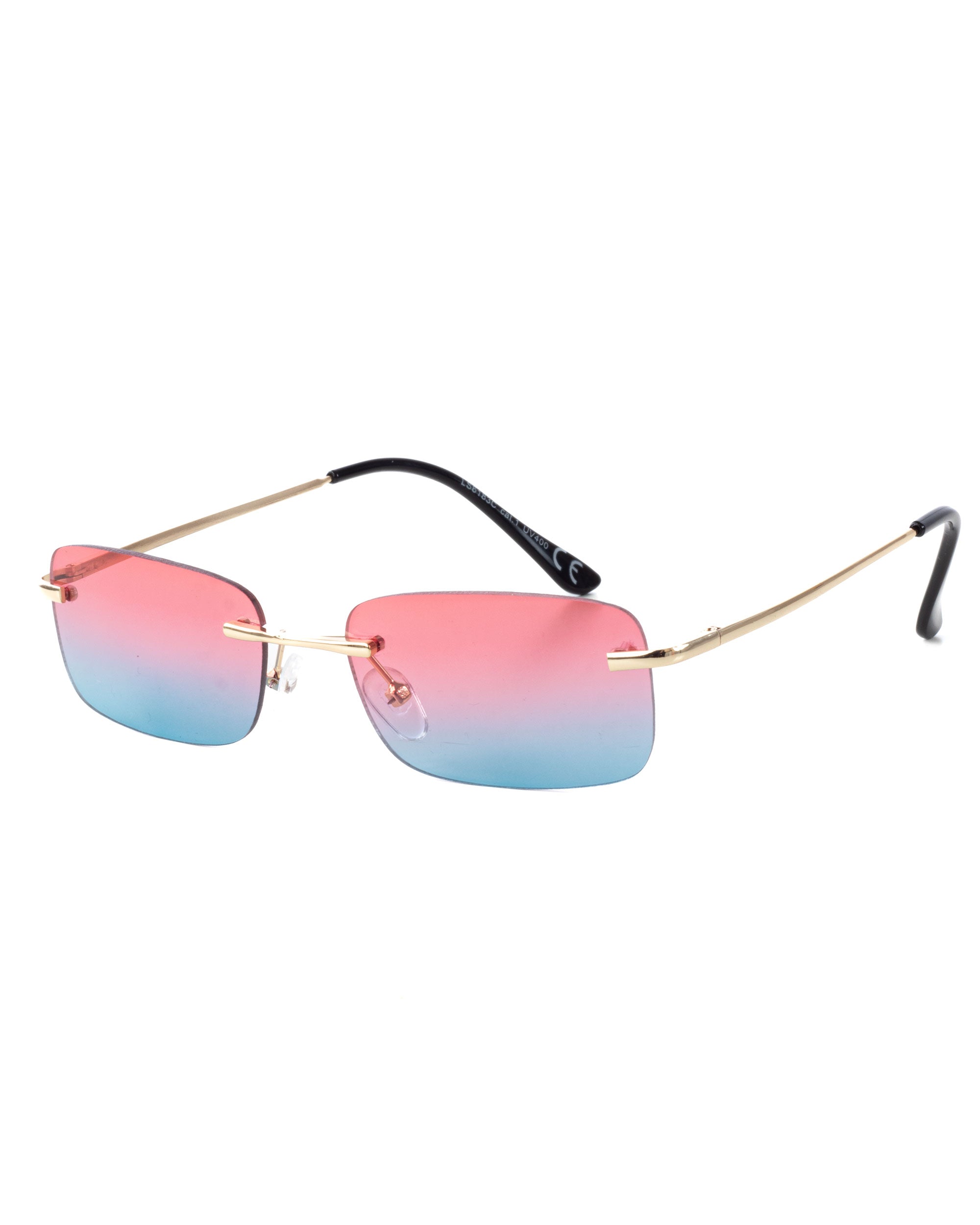 Occhiali da Sole Uomo Unisex Sunglasses Lenti Multicolore Squadrate Casual Sottili GIOSAL-OC1080A