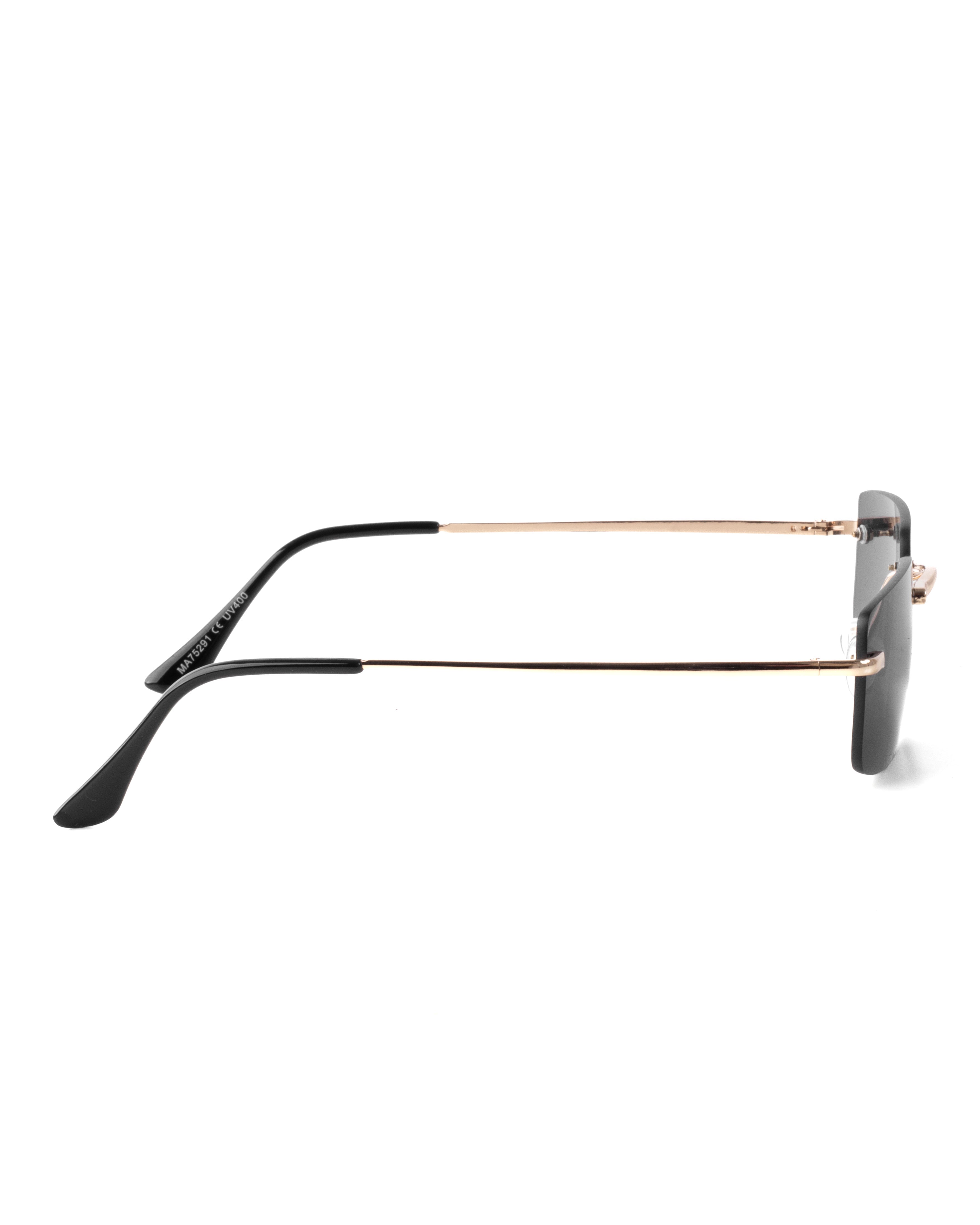 Unisex-Sonnenbrille für Herren, quadratische Gläser, lässig, schmal, schwarz, GIOSAL-OC1081A