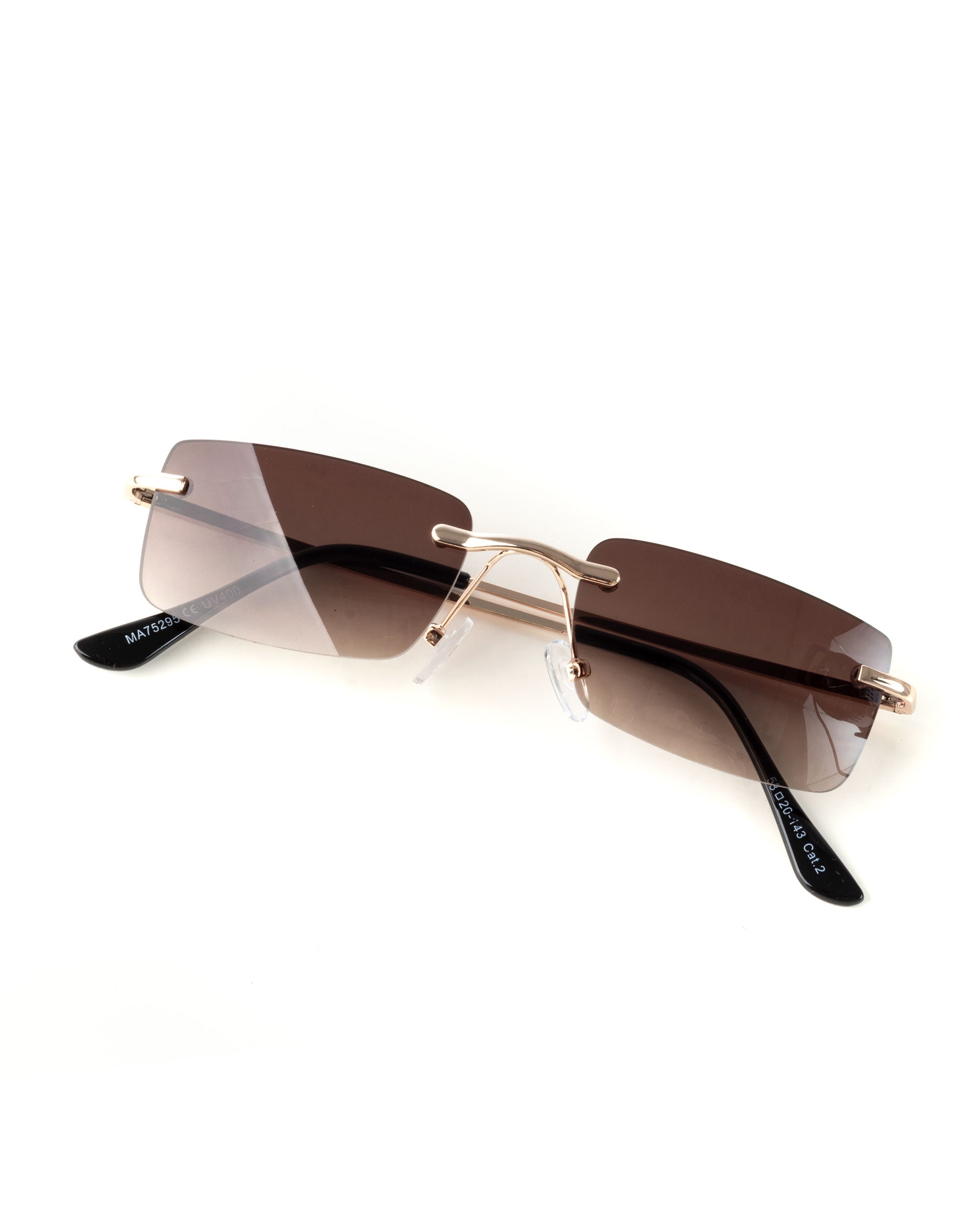 GIOSAL-OC1082A Unisex-Sonnenbrille, Herren, quadratische Gläser, lässig, schmal, braun