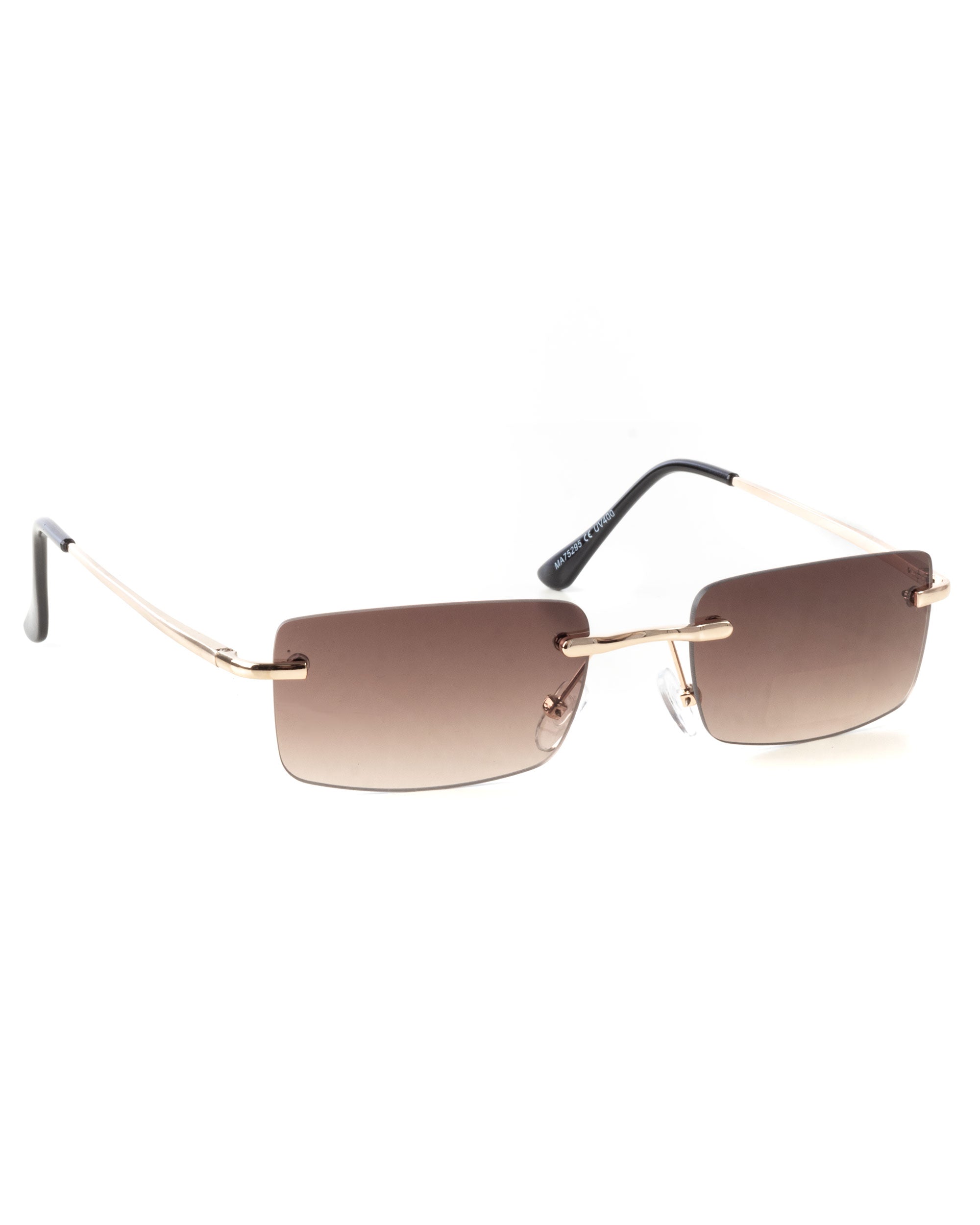 GIOSAL-OC1082A Unisex-Sonnenbrille, Herren, quadratische Gläser, lässig, schmal, braun