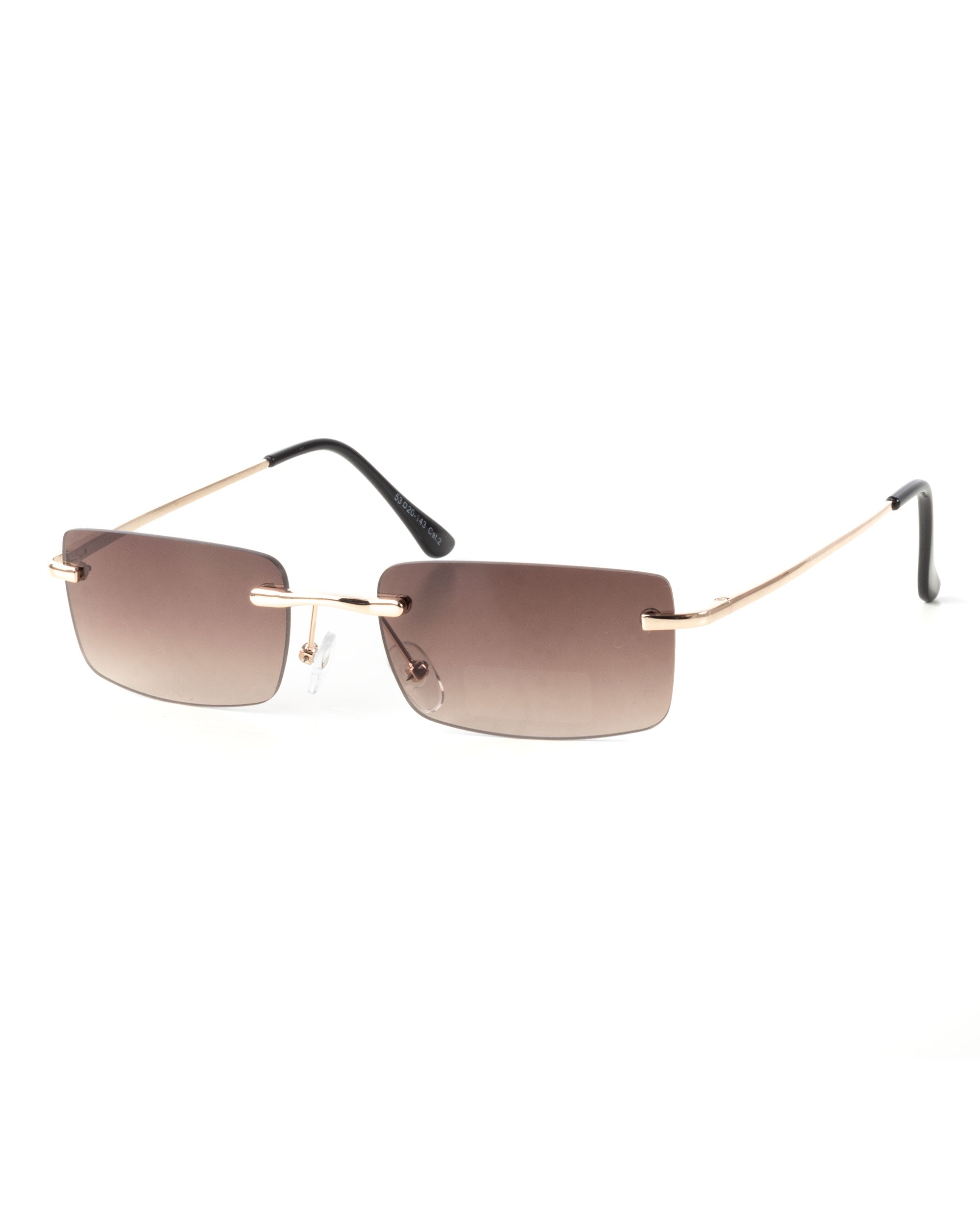 GIOSAL-OC1082A Unisex-Sonnenbrille, Herren, quadratische Gläser, lässig, schmal, braun
