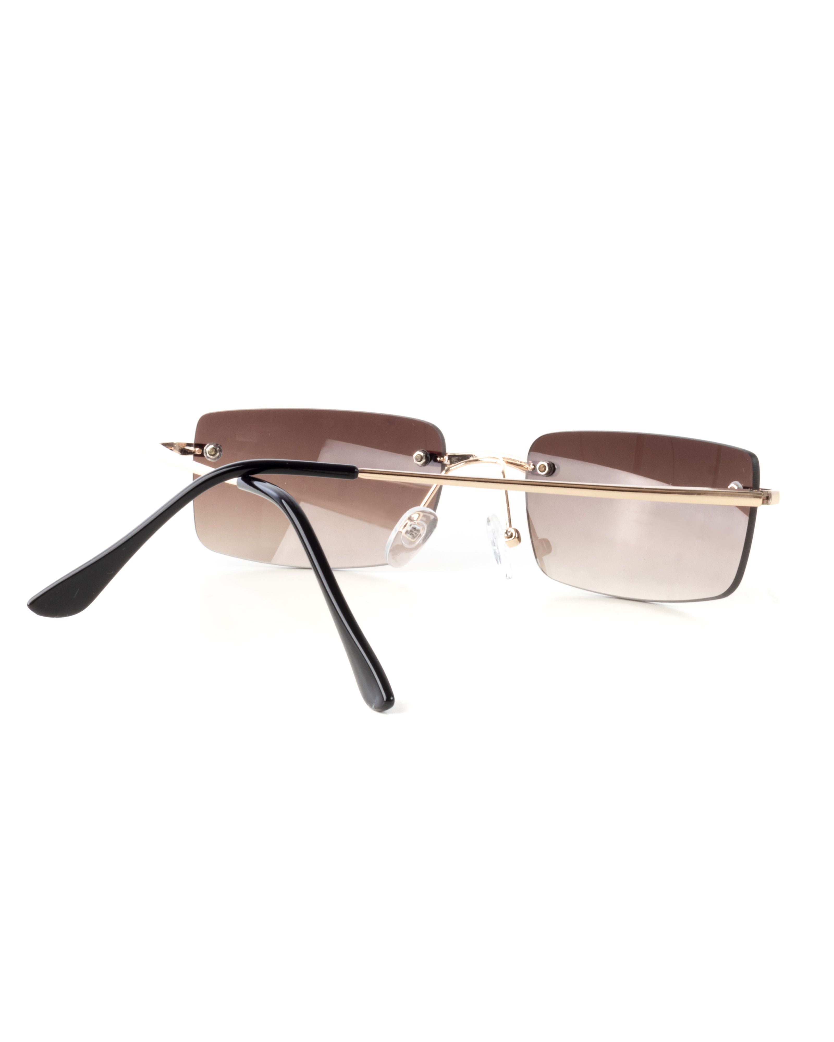 GIOSAL-OC1082A Unisex-Sonnenbrille, Herren, quadratische Gläser, lässig, schmal, braun