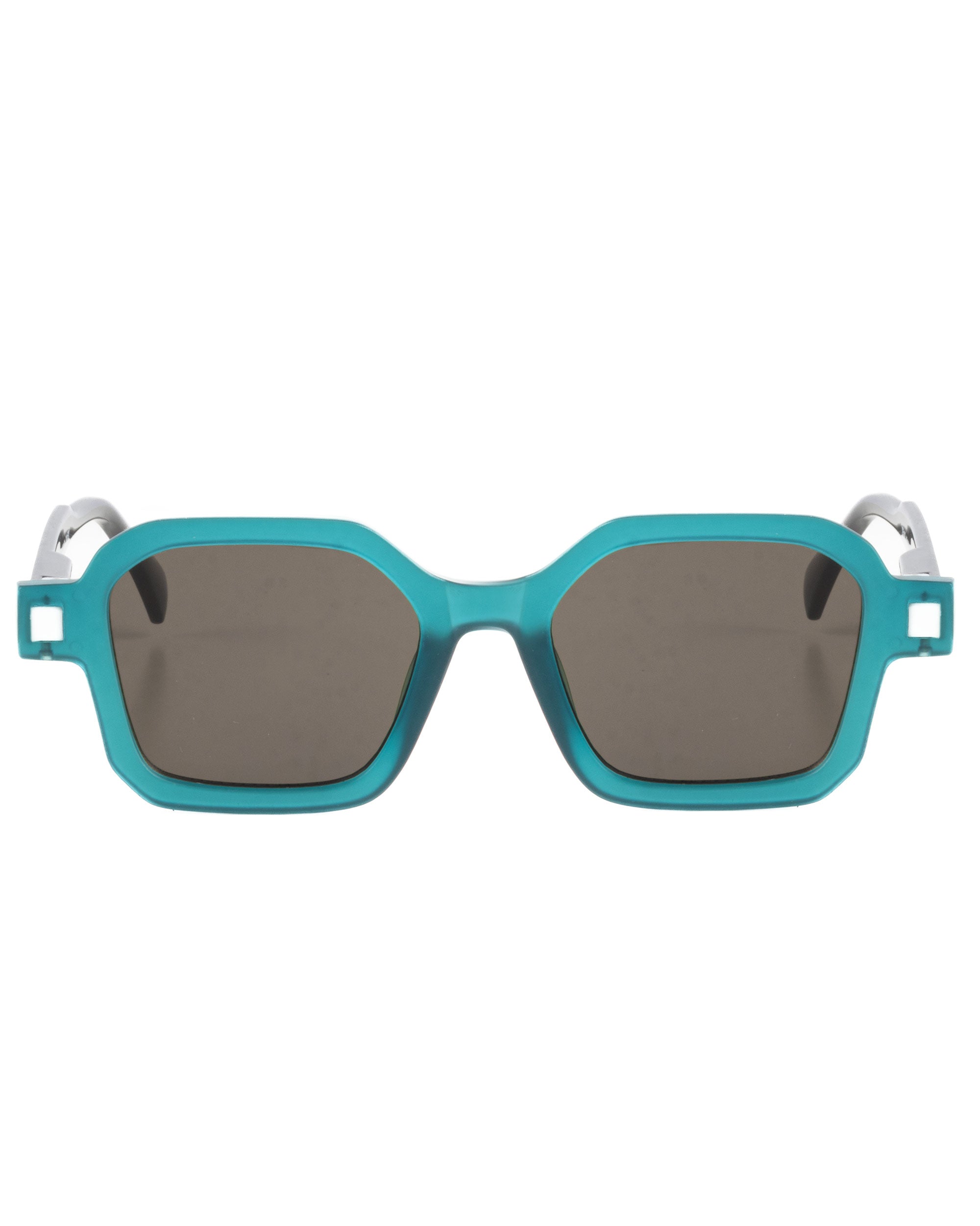 Occhiali da Sole Uomo Unisex Sunglasses Geometrici Squadrati Esclusivi Turchese GIOSAL-OC1086A