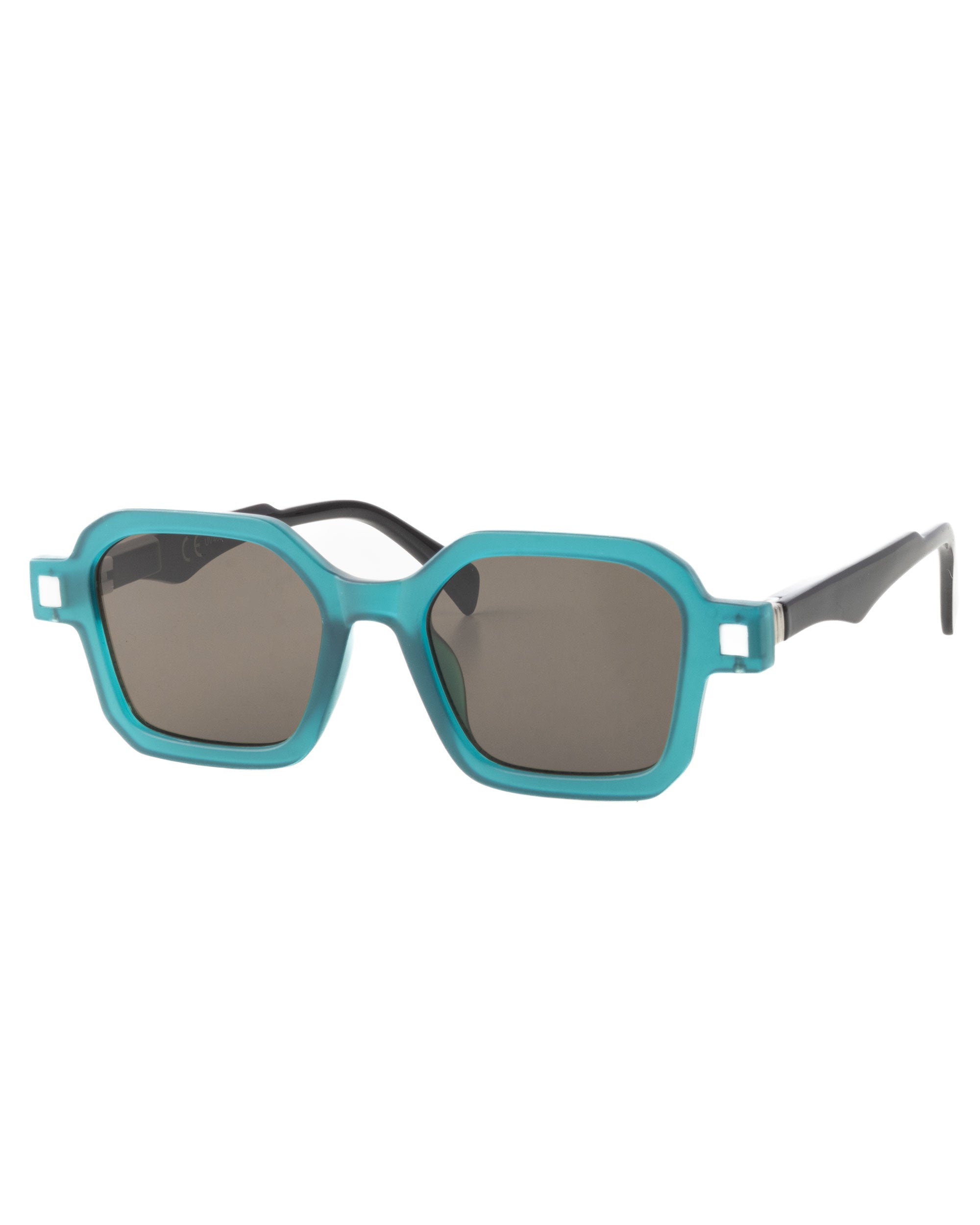 Occhiali da Sole Uomo Unisex Sunglasses Geometrici Squadrati Esclusivi Turchese GIOSAL-OC1086A