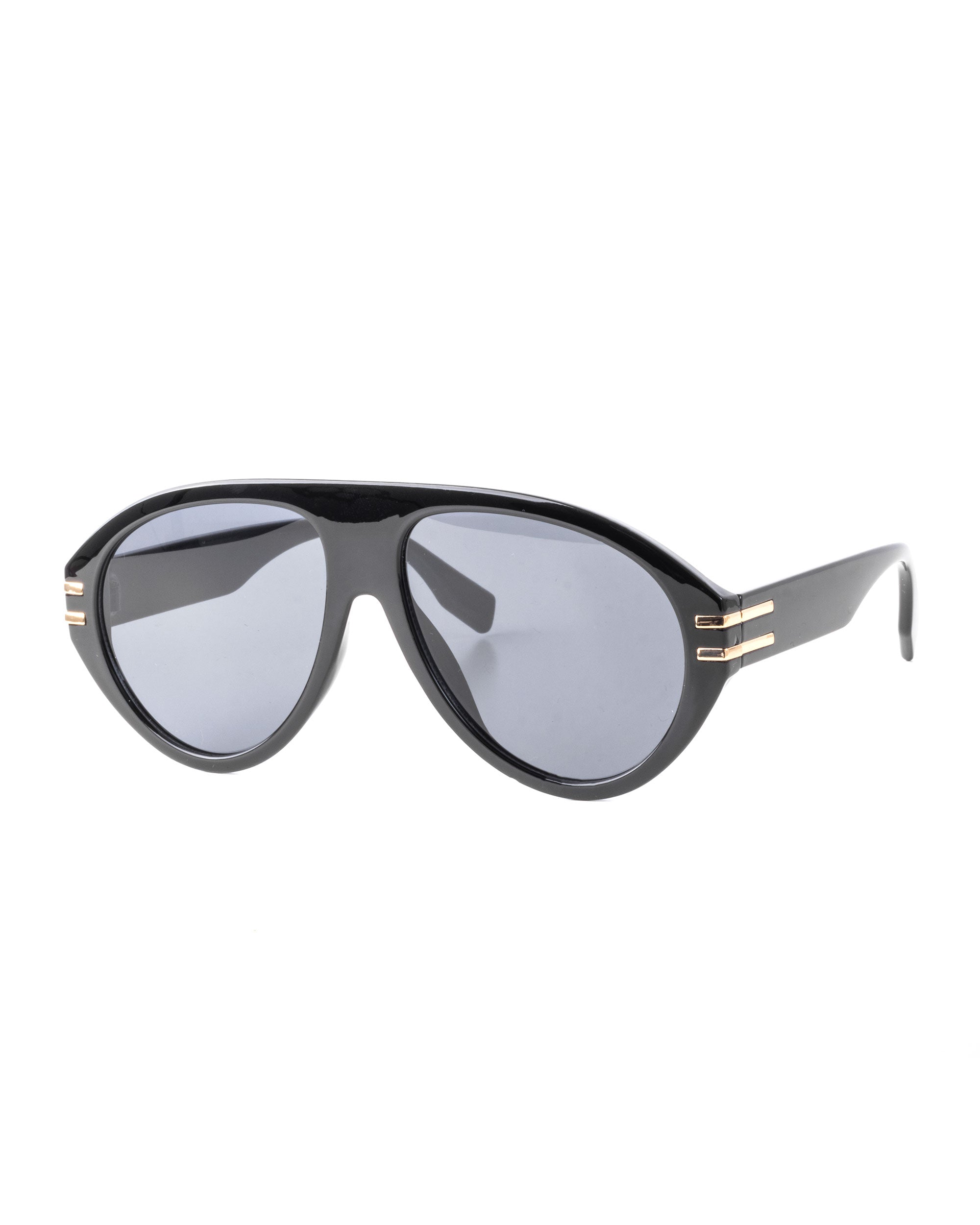 Occhiali da Sole Uomo Unisex Sunglasses Ovali Ottagonali Nero GIOSAL-OC1089A