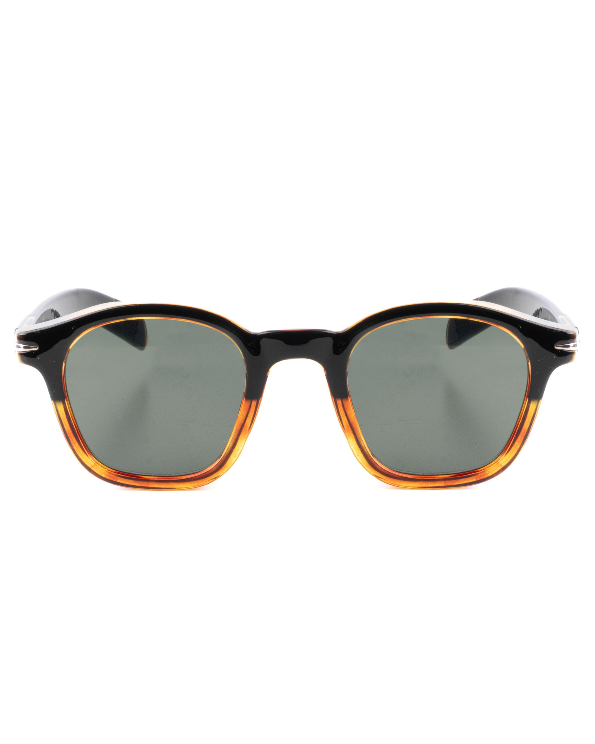 Occhiali da Sole Uomo Unisex Sunglasses Ovali Classici Moderni Bicolore Nero GIOSAL-OC1092A