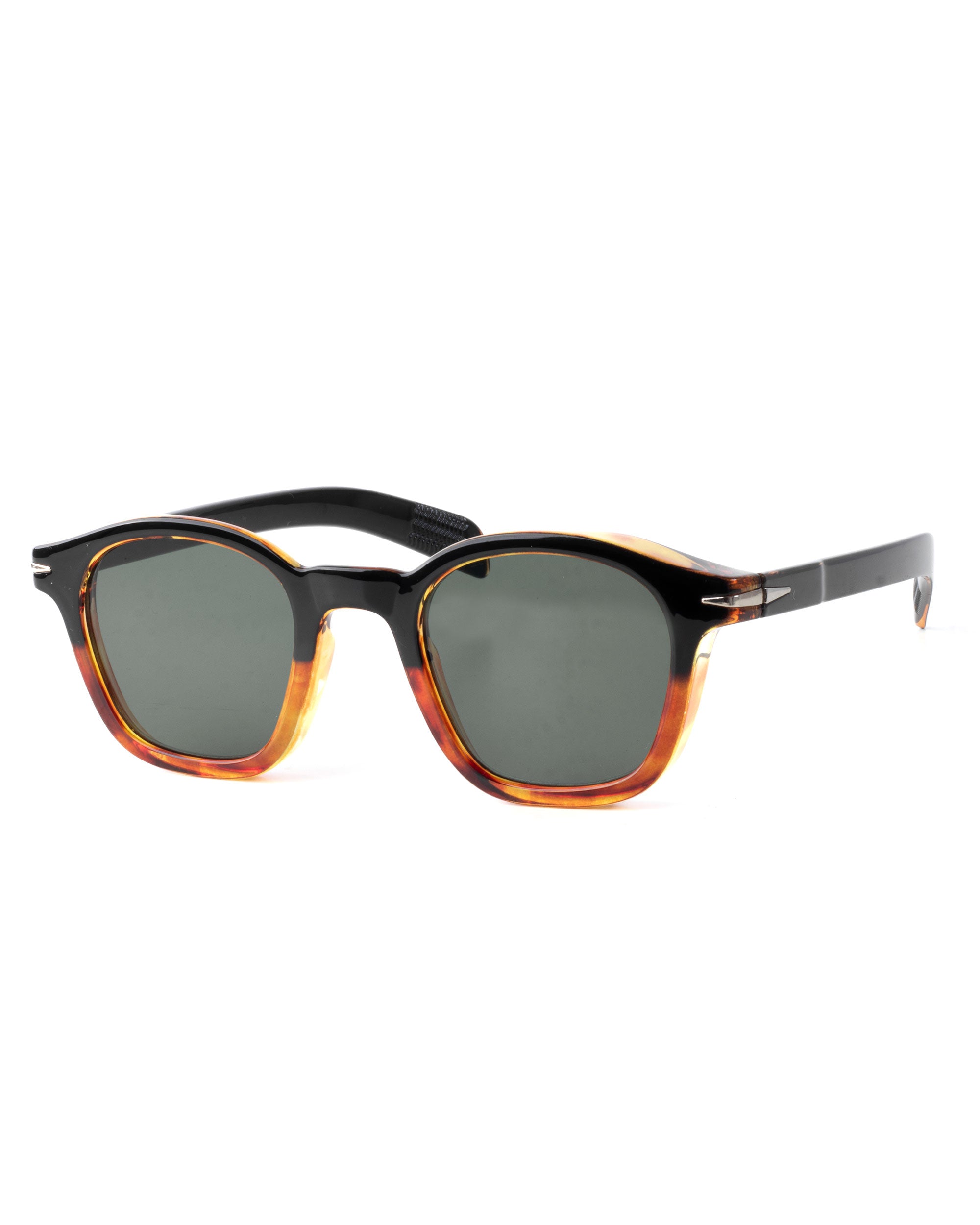 Occhiali da Sole Uomo Unisex Sunglasses Ovali Classici Moderni Bicolore Nero GIOSAL-OC1092A