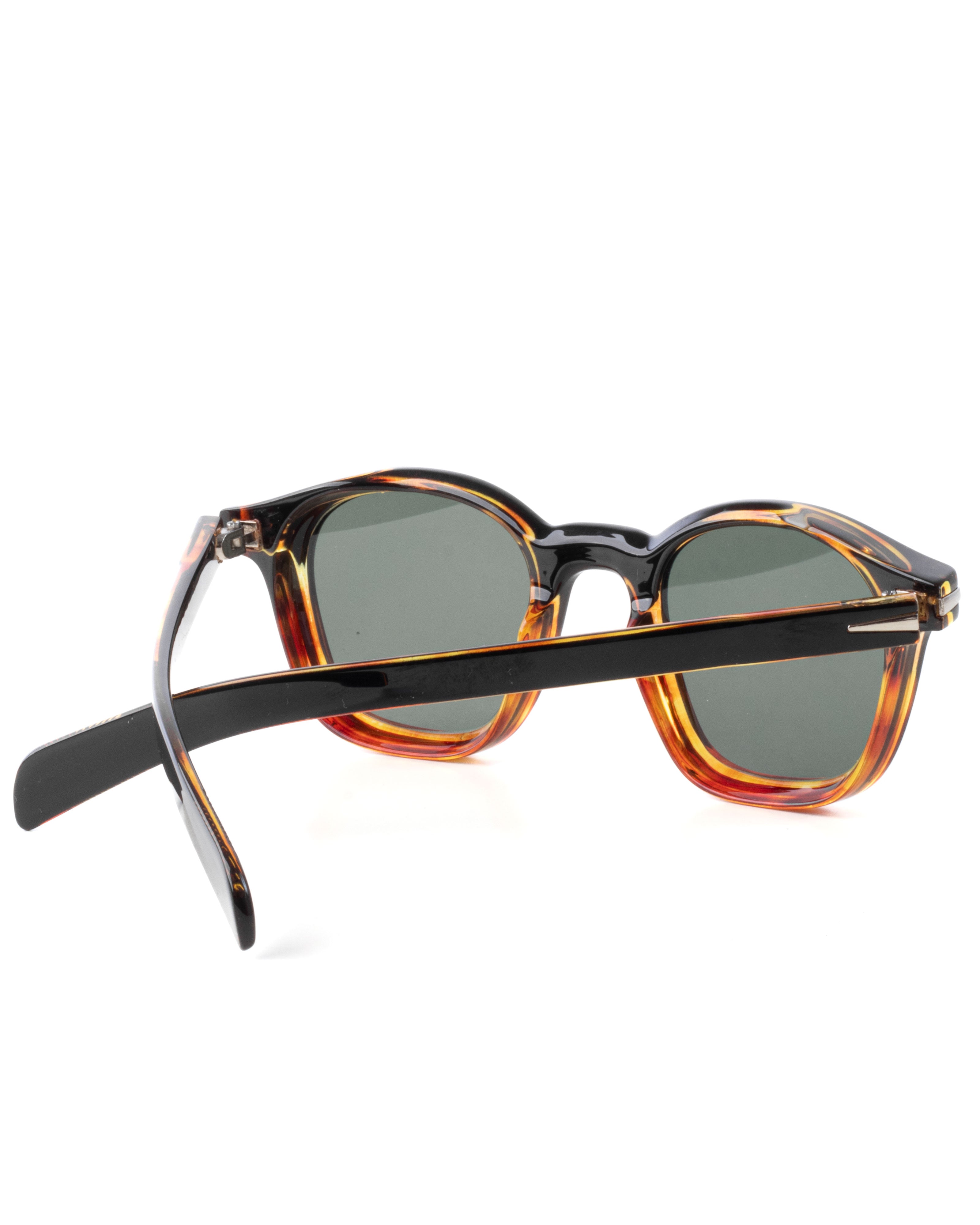 Occhiali da Sole Uomo Unisex Sunglasses Ovali Classici Moderni Bicolore Nero GIOSAL-OC1092A