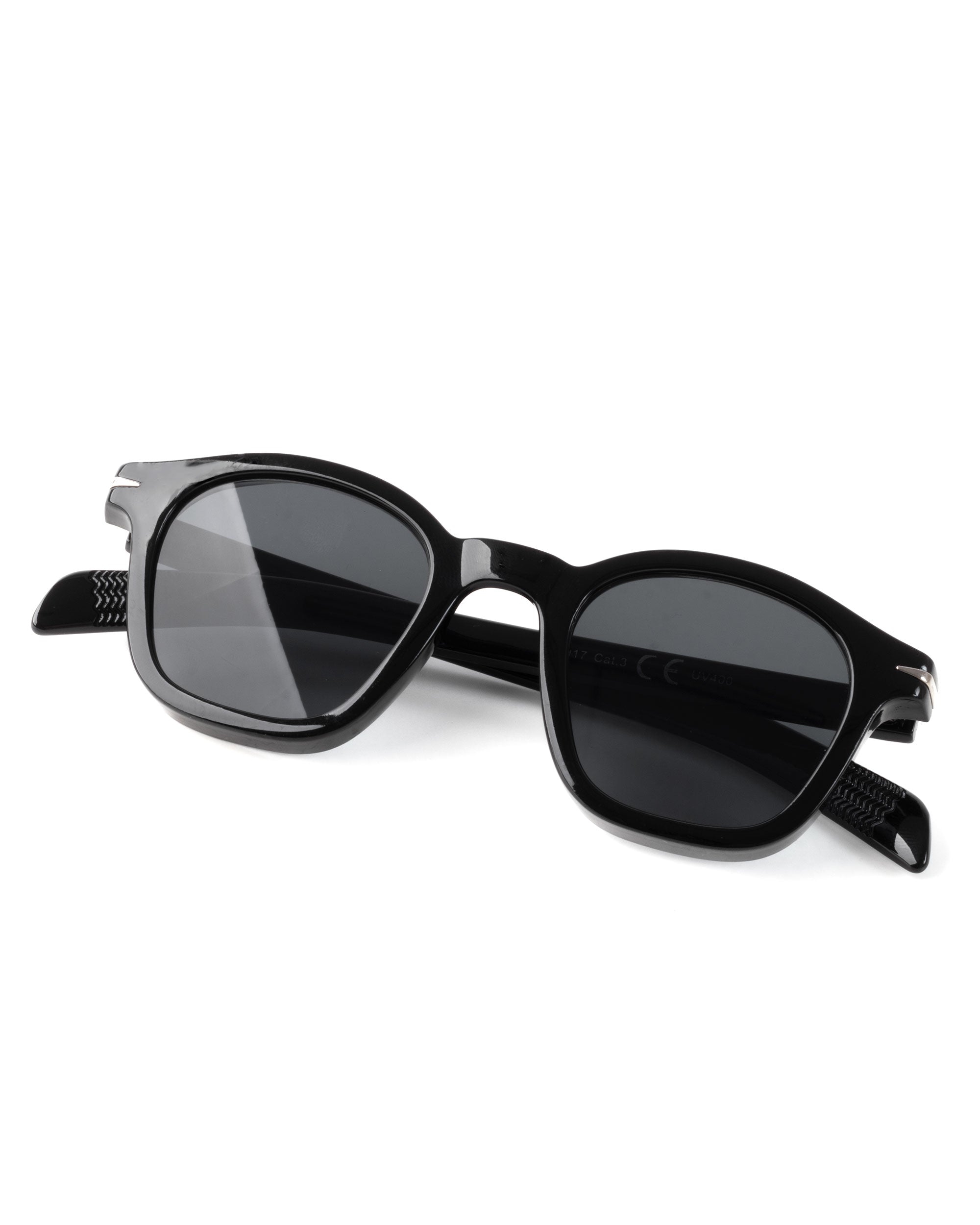 Occhiali da Sole Uomo Unisex Sunglasses Ovali Classici Moderni Nero GIOSAL-OC1093A