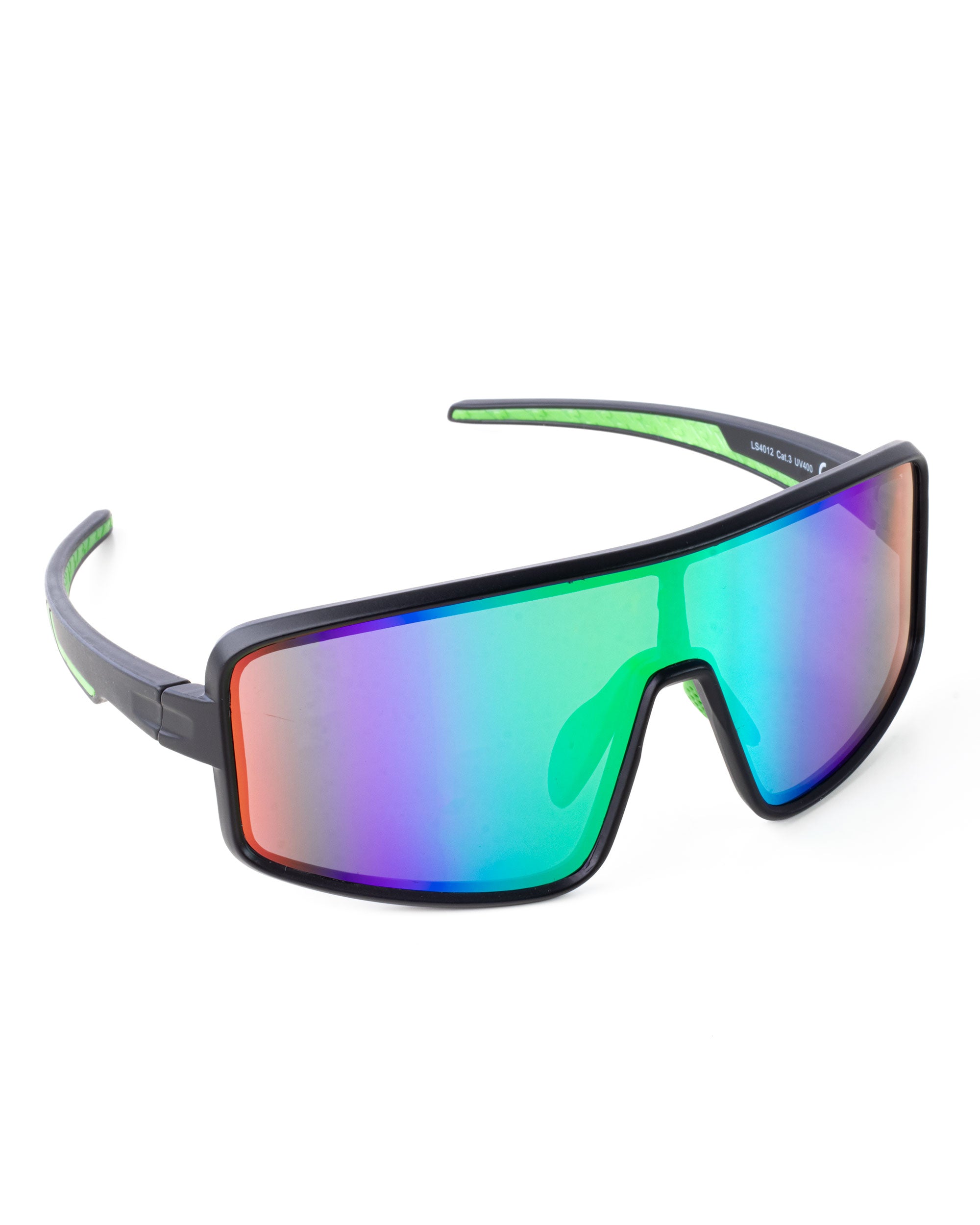 Occhiali da Sole Over A Maschera Casual Sunglasses Lenti Multicolore Nero Unisex Uomo Donna GIOSAL-OC1097A