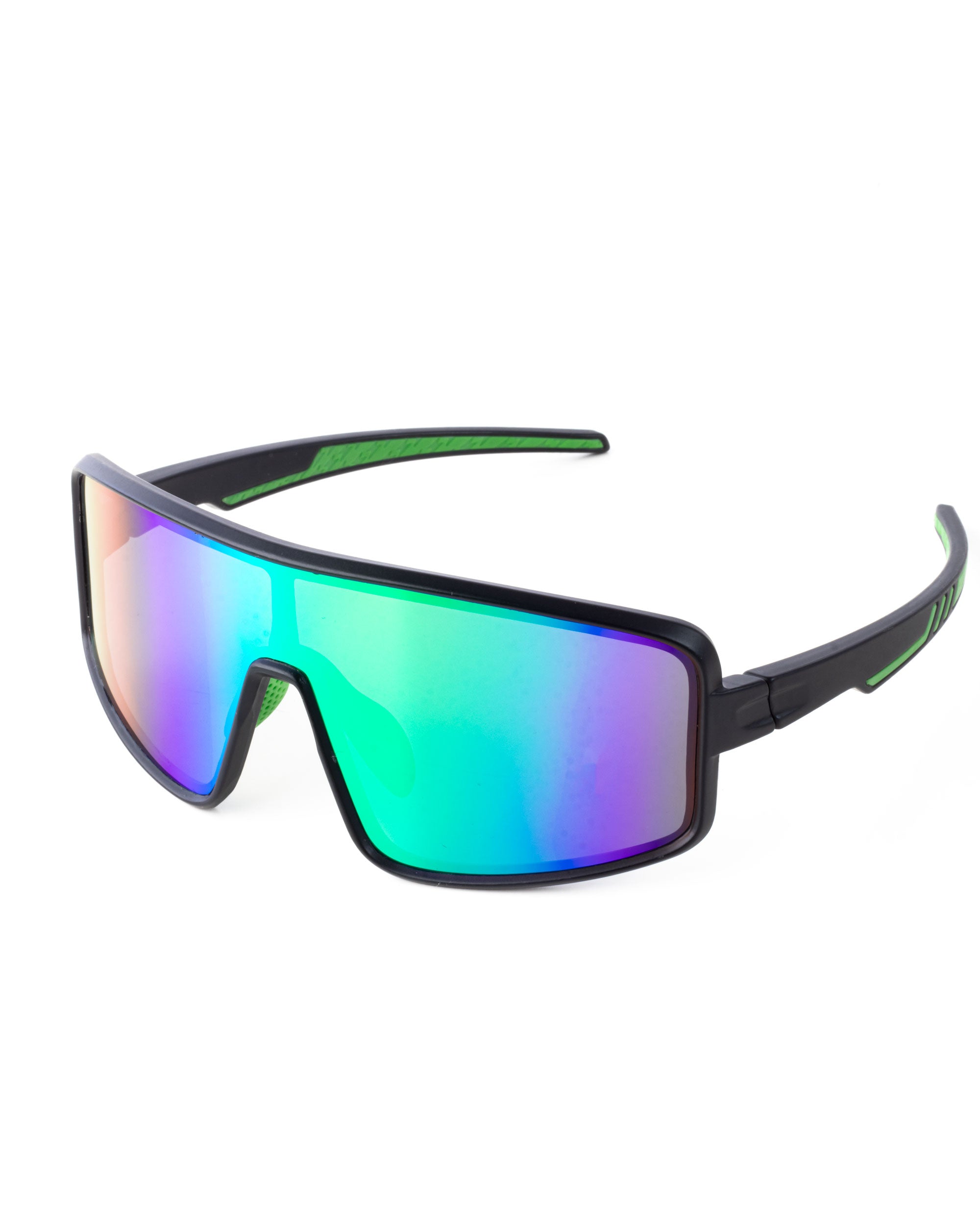 Occhiali da Sole Over A Maschera Casual Sunglasses Lenti Multicolore Nero Unisex Uomo Donna GIOSAL-OC1097A