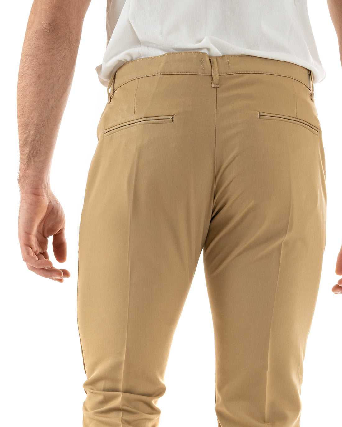 Abito Uomo Monopetto Completo Viscosa Sartoriale Giacca Pantaloni Camel Elegante Casual GIOSAL-OU2241A