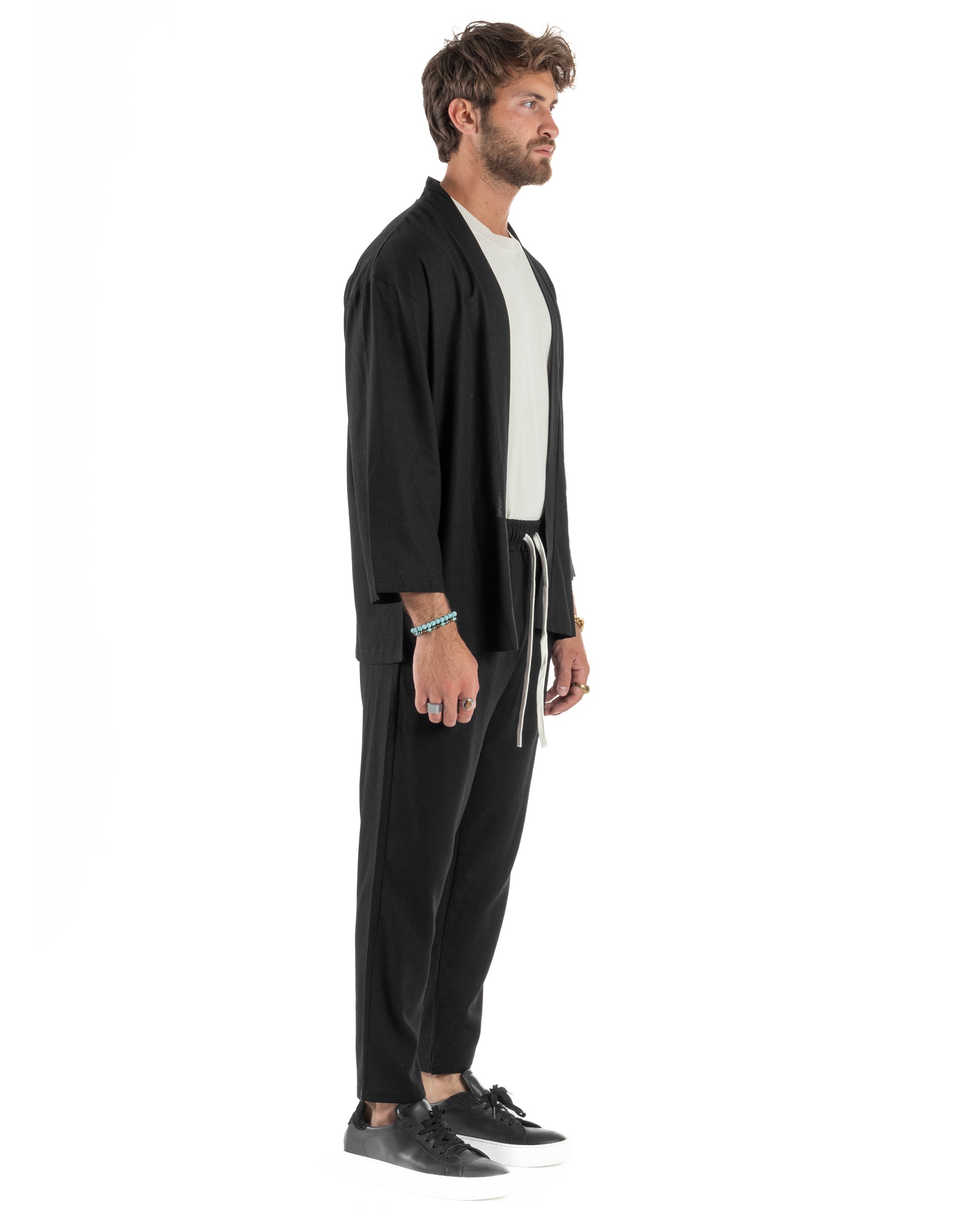 Coordinato Kimono Jogger Lino OU2509A