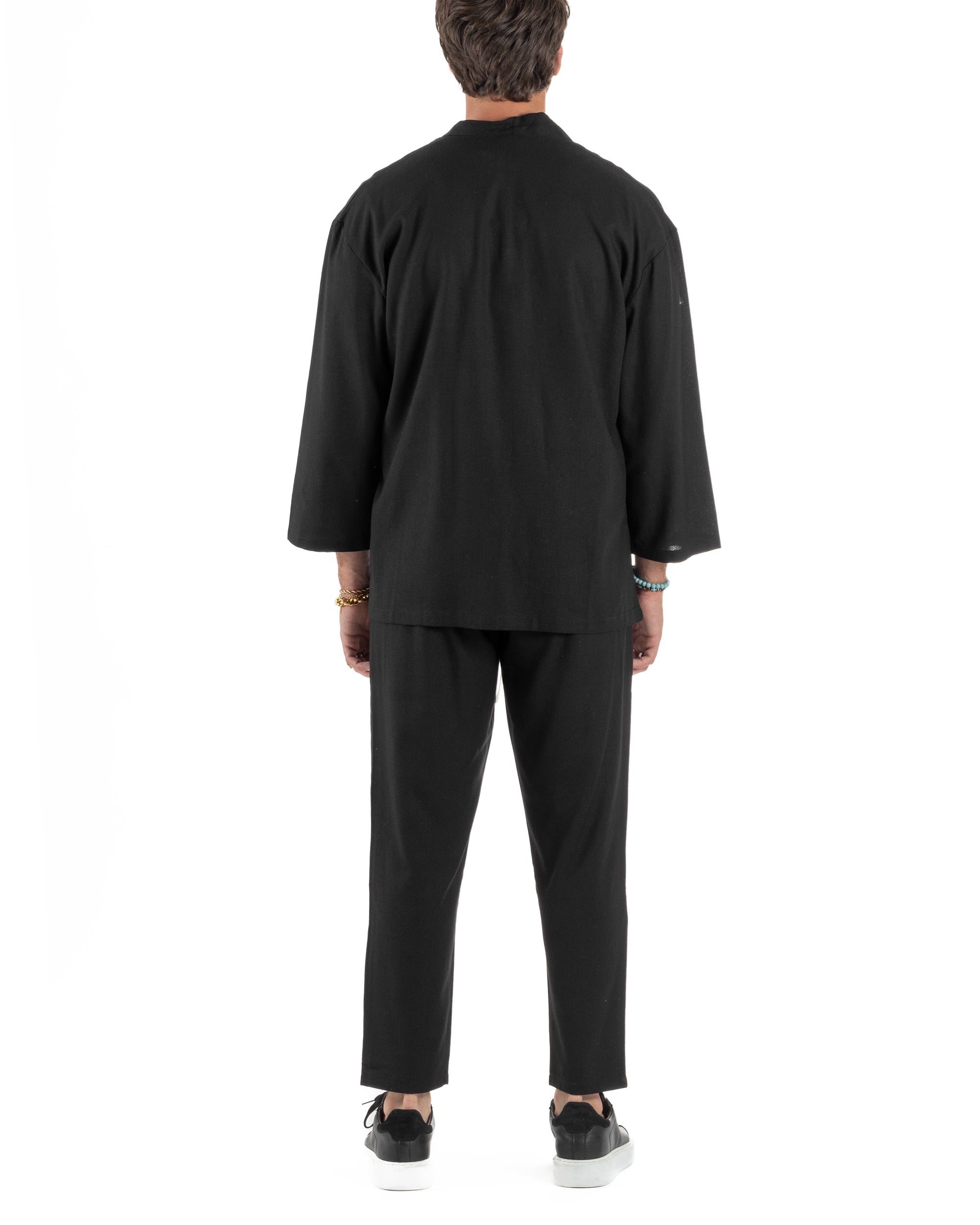 Coordinato Kimono Jogger Lino OU2509A