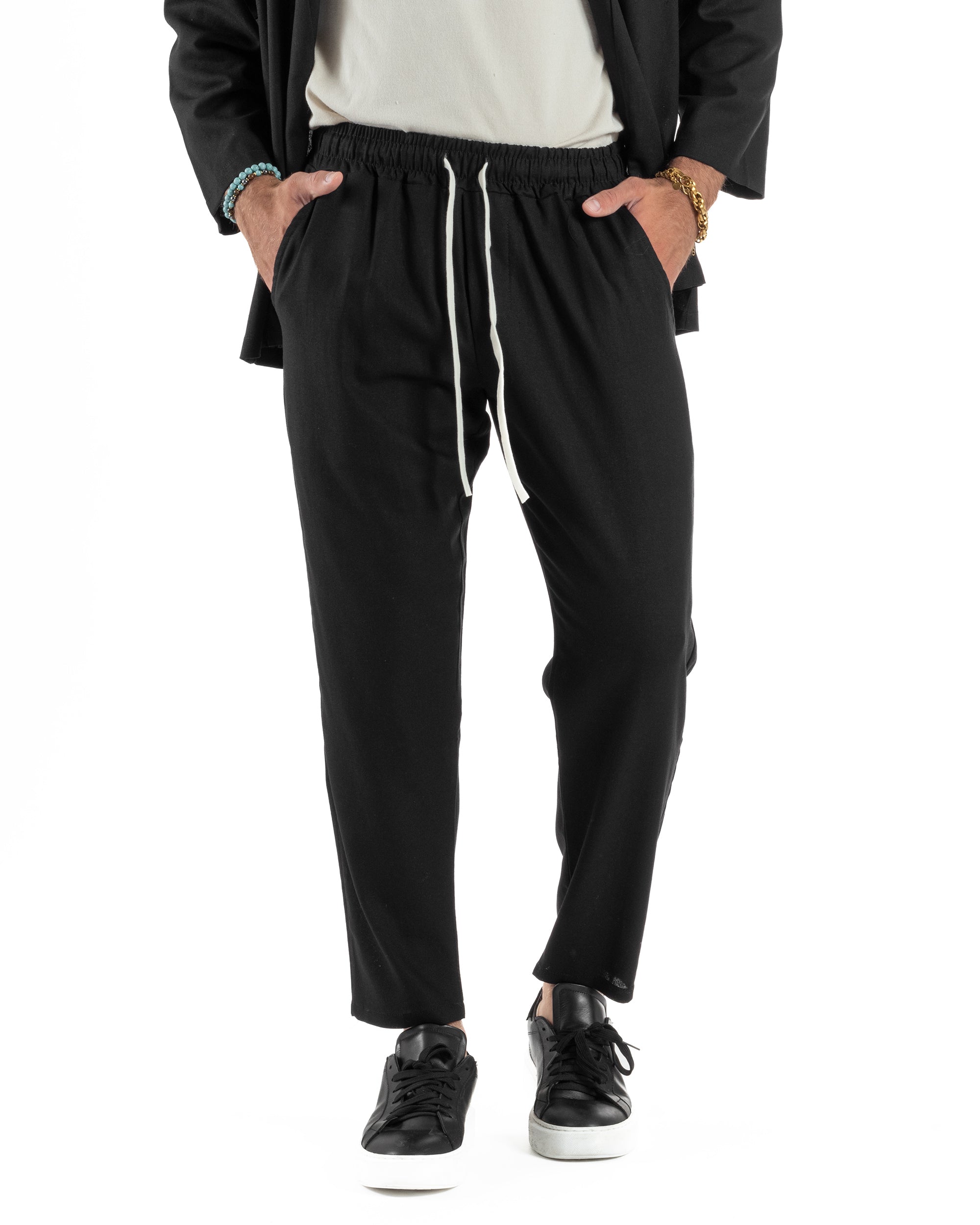 Coordinato Kimono Jogger Lino OU2509A