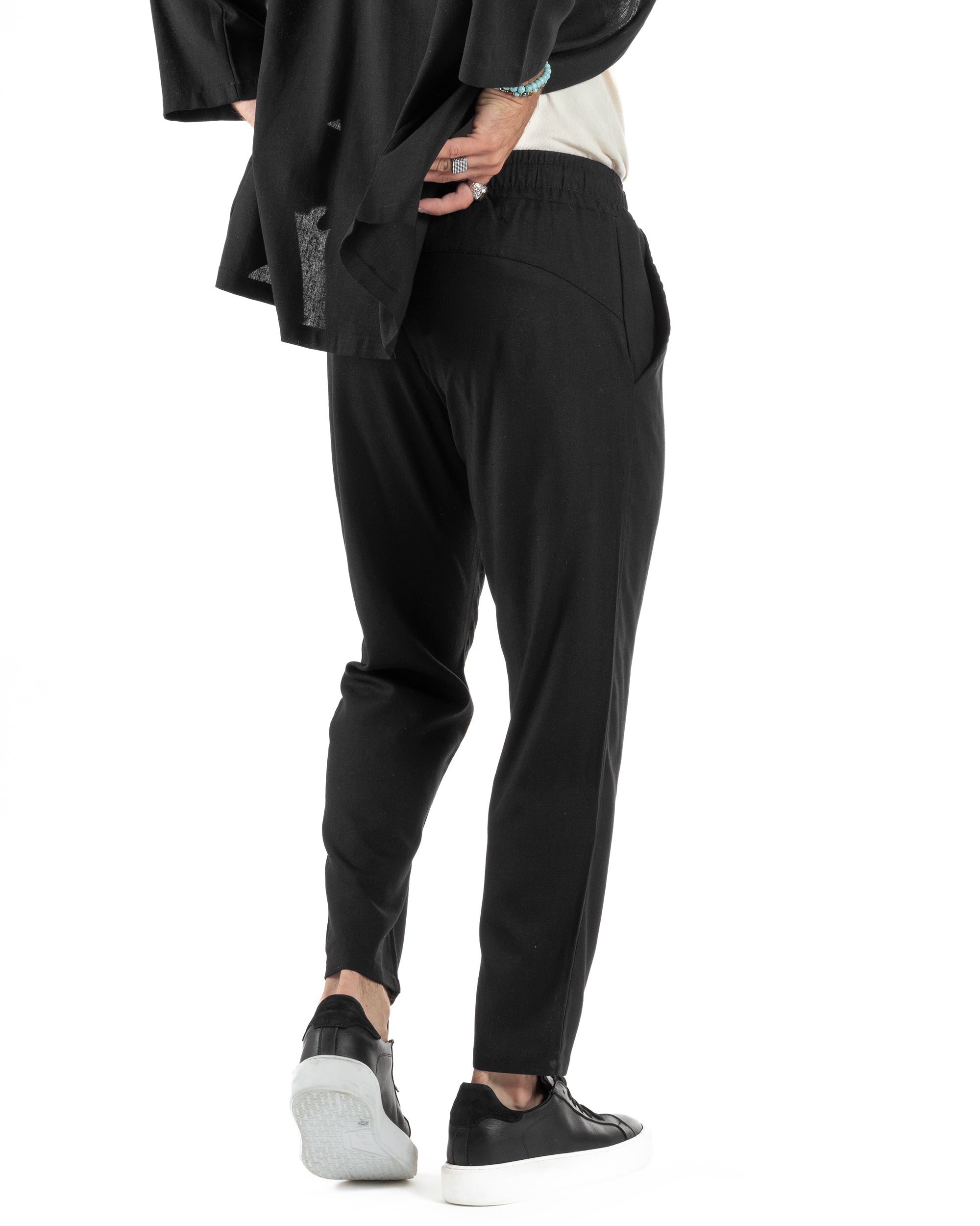 Coordinato Kimono Jogger Lino OU2509A