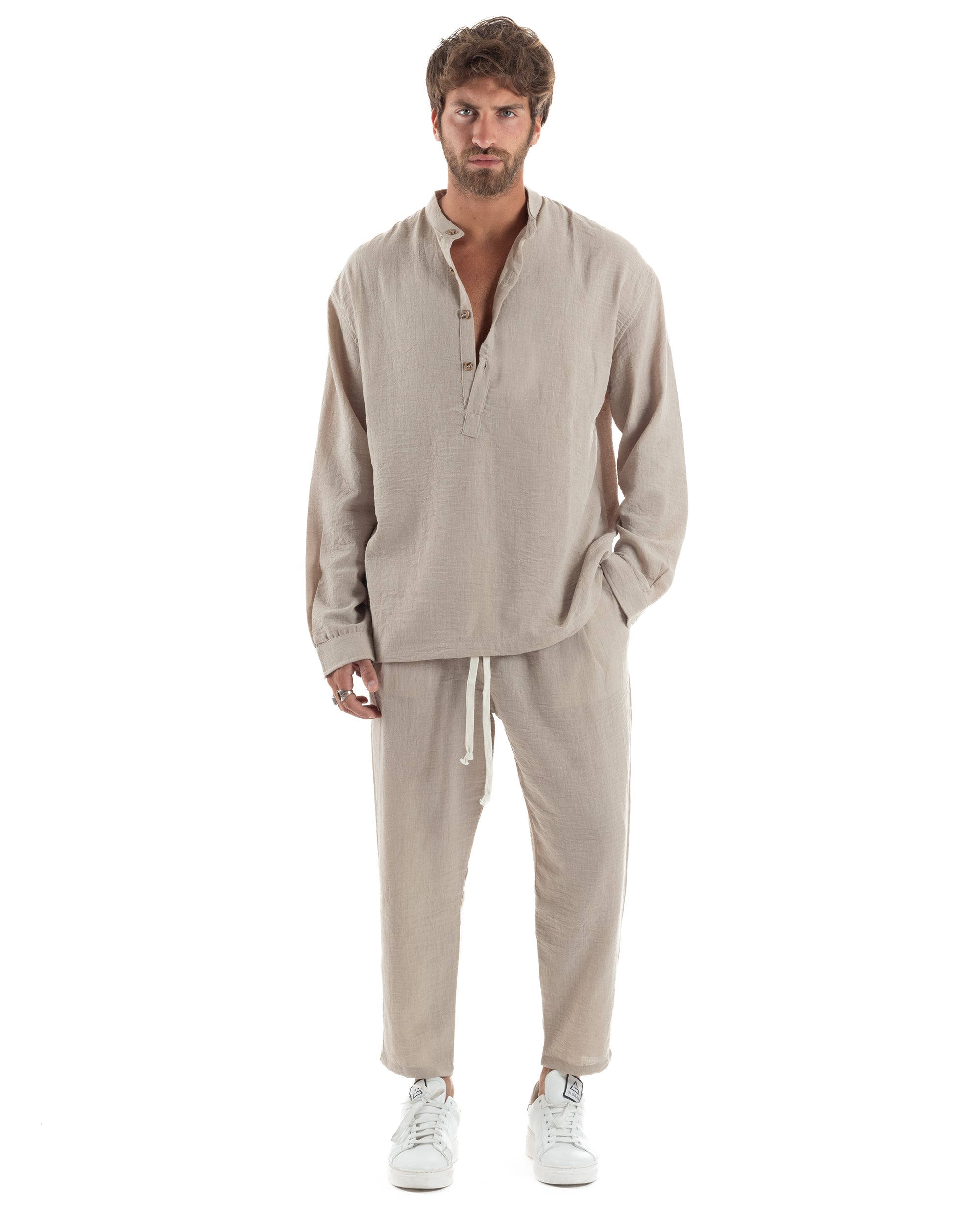 Coordinato Camicia Jogger Fiammato OU2516A